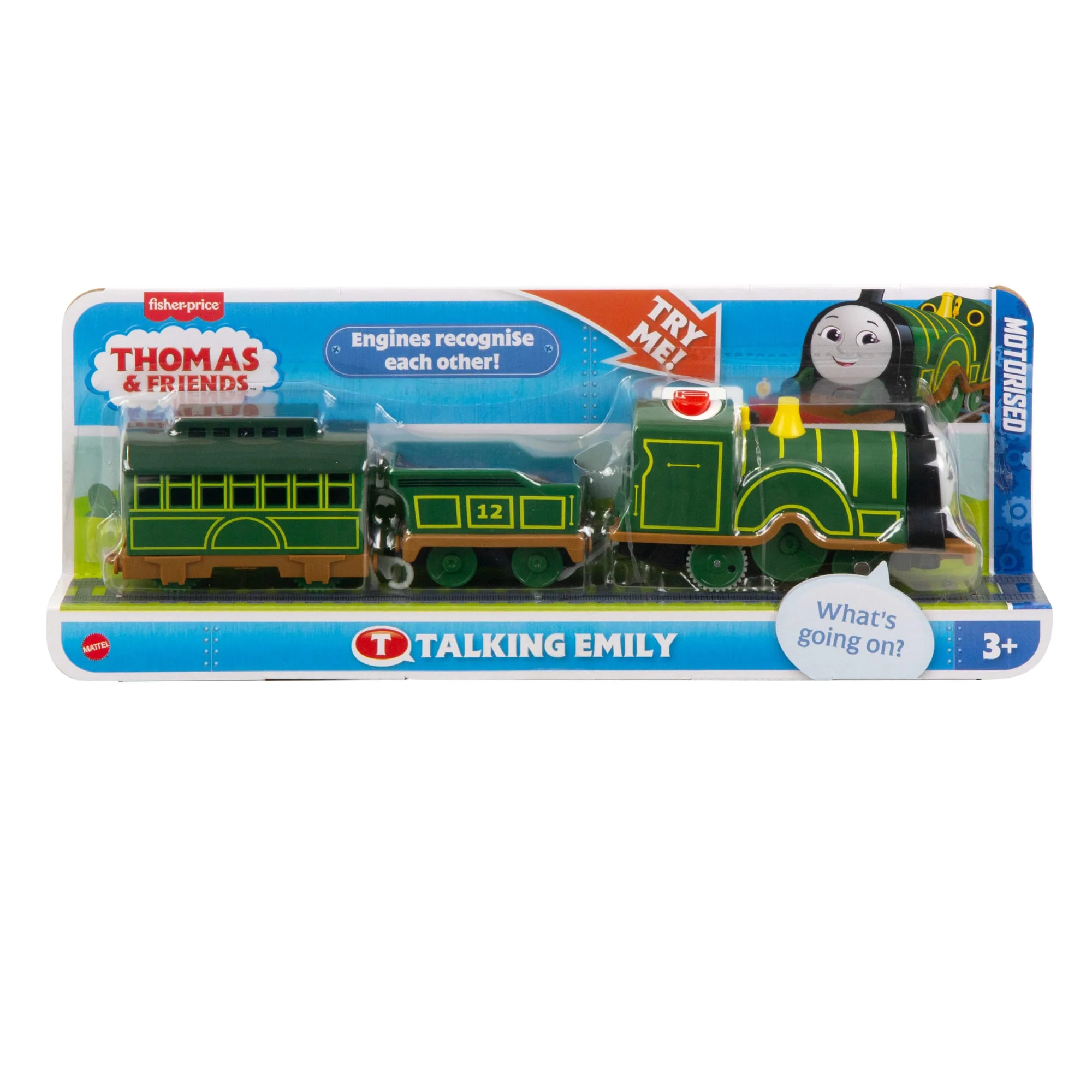 Thomas & Friends Talking Emily Toy Train Motorized Engine With Phrases & Sounds, 3 Pieces, Uk English Version - Image 5