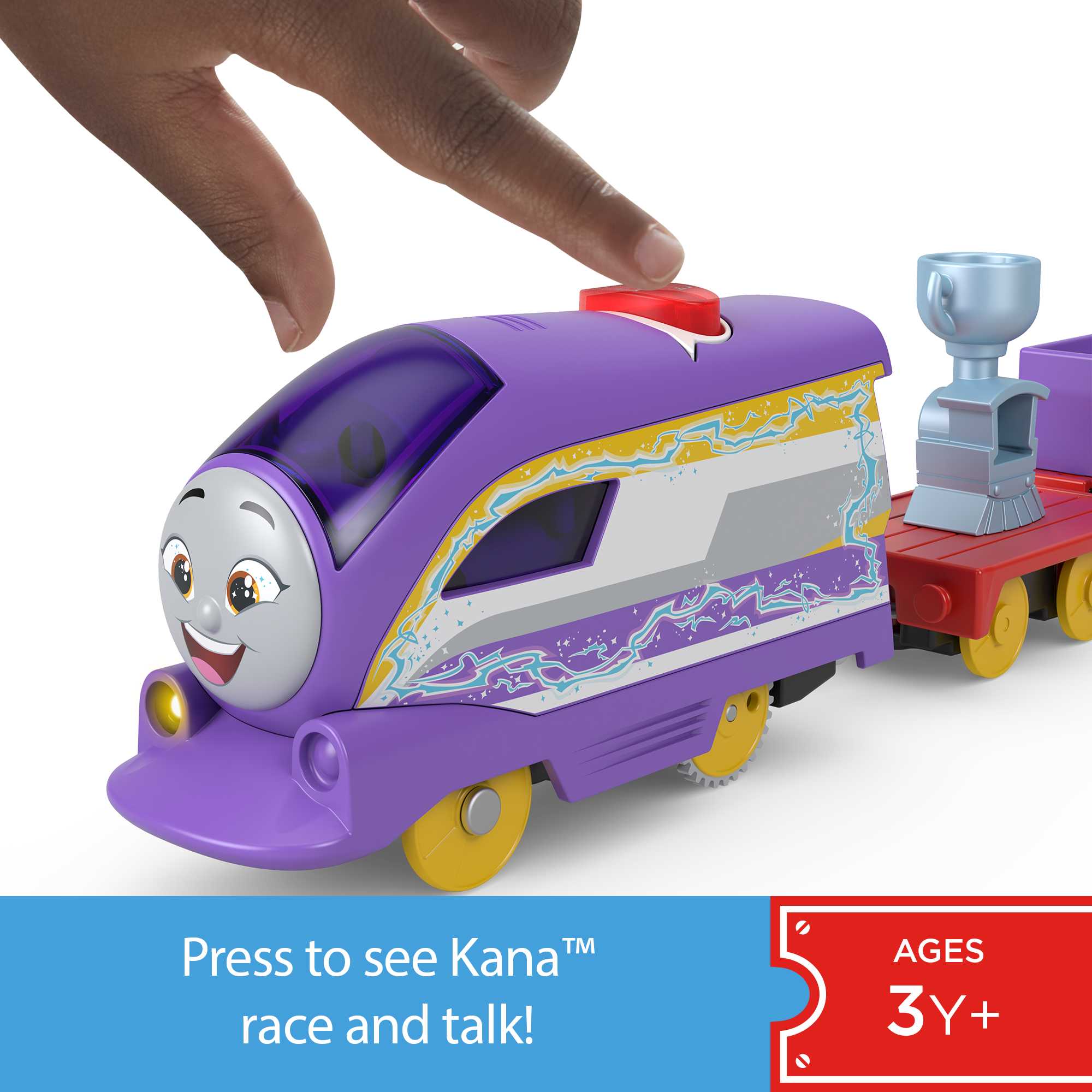 Thomas & Friends Talking Kana Toy Train, Motorized Engine With Phrases & Sounds, Uk English Version - Image 2