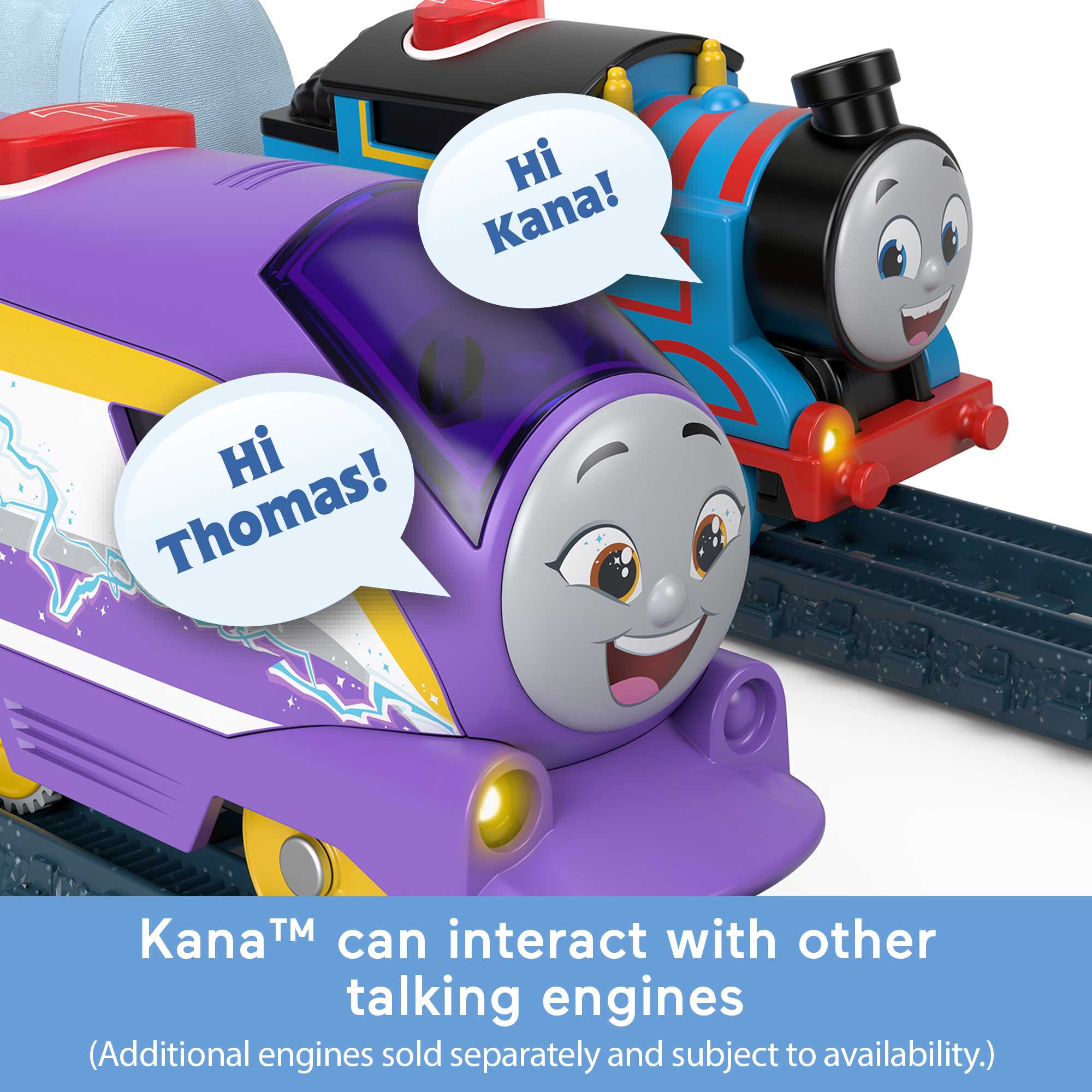 Thomas & Friends Talking Kana Toy Train, Motorized Engine With Phrases & Sounds, Uk English Version - Image 3