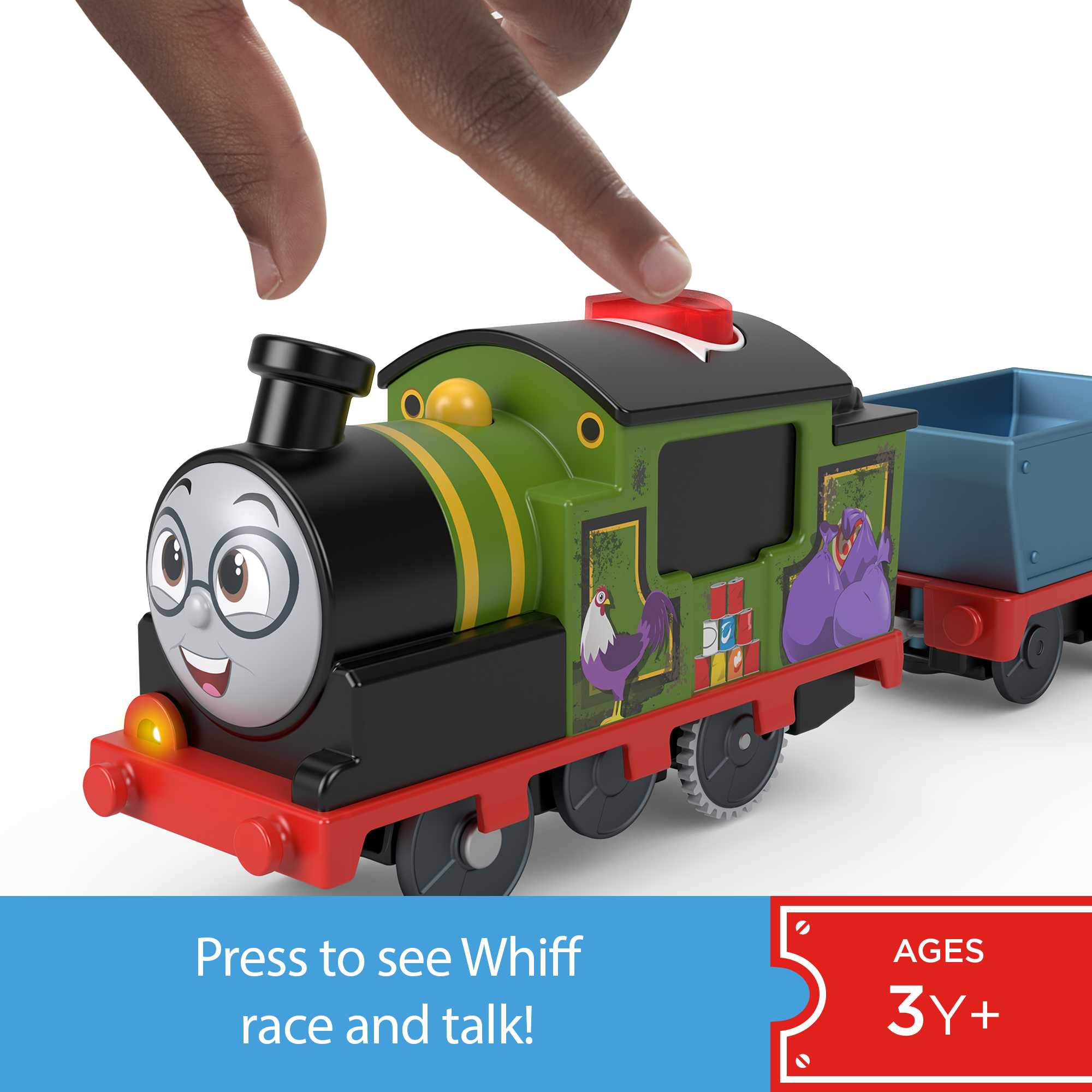 Thomas & Friends Talking Whiff Toy Train, Motorized Engine With Phrases & Sounds, Uk English Version - Image 2