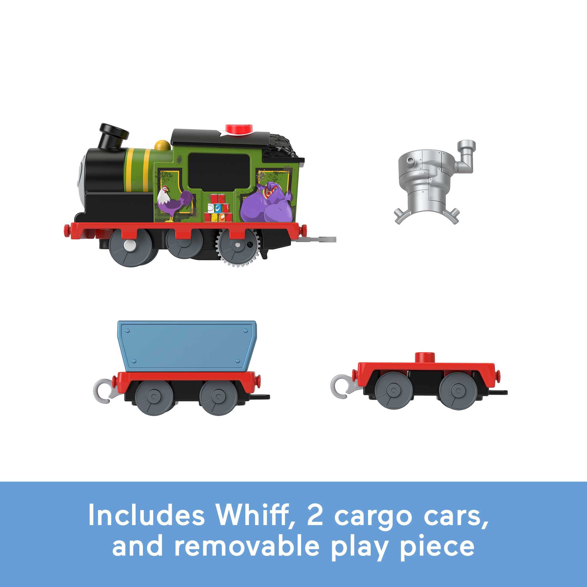 Thomas & Friends Talking Whiff Toy Train, Motorized Engine With Phrases & Sounds, Uk English Version - Image 5
