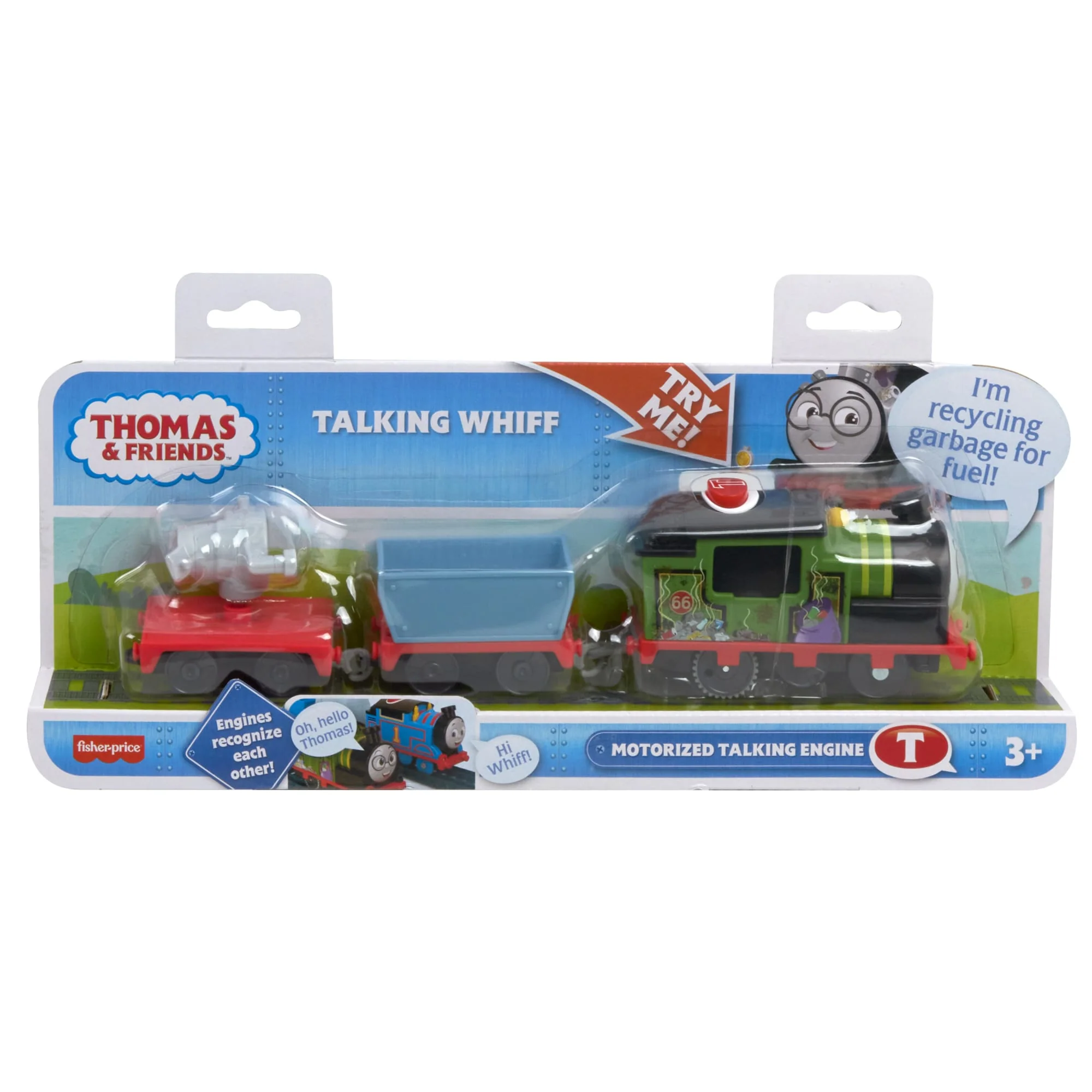 Thomas & Friends Talking Whiff Toy Train, Motorized Engine With Phrases & Sounds, Uk English Version - Image 6