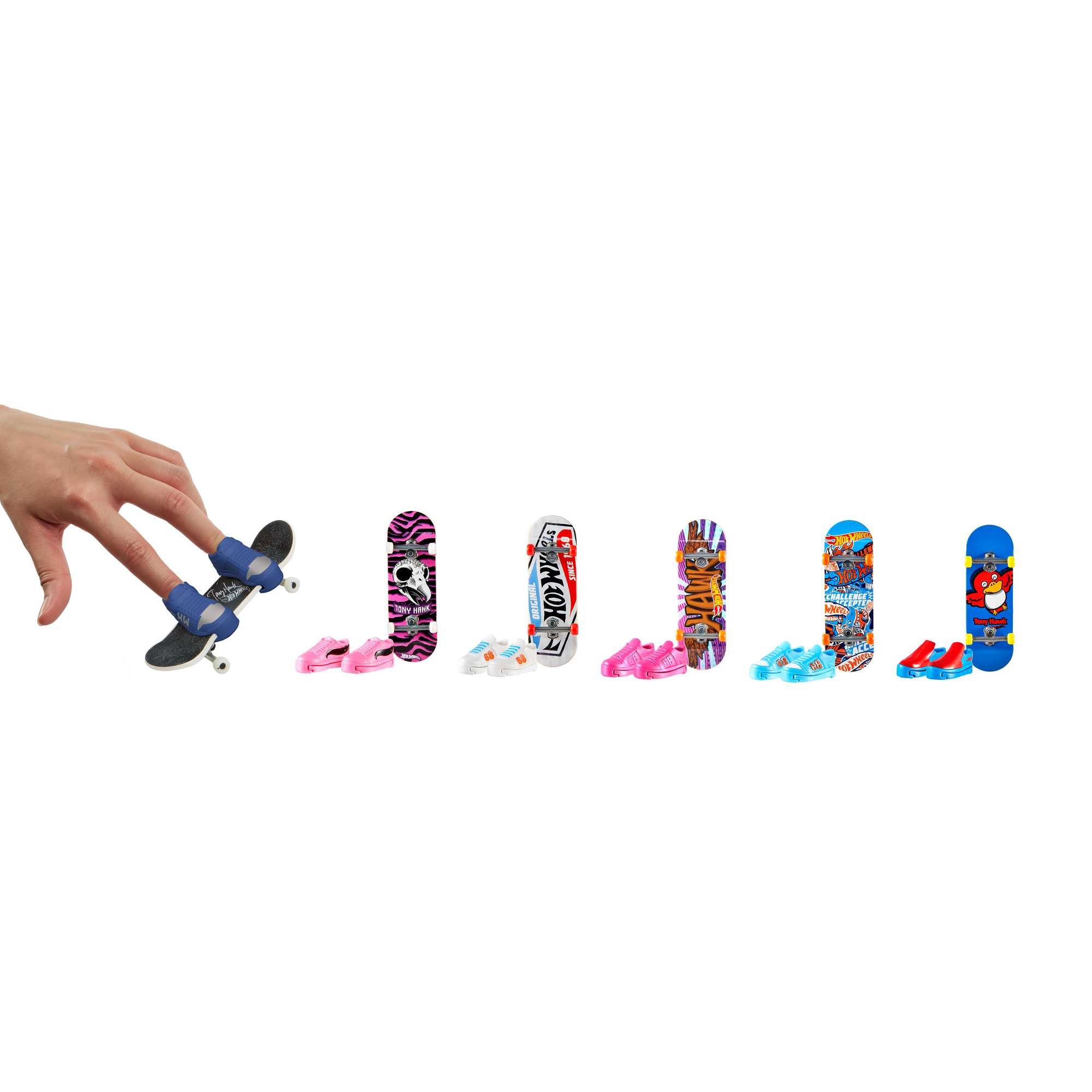 Hot Wheels Skate Tony Hawk Fingerboard E Scarpe Da Skate; Giocattolo Per Bambini (Gli Stili Possono Variare) - Image 6