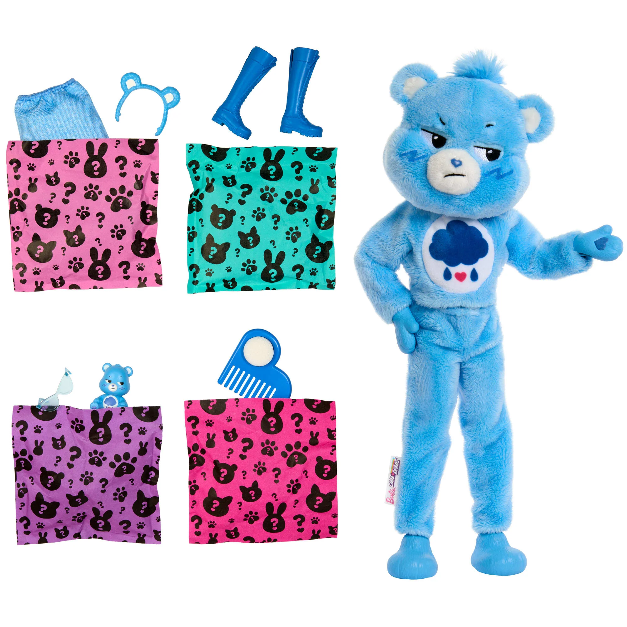 Barbie Cutie Reveal Troetelbeertjes Serie, Pop En Accessoires Met Pluchen Brombeertjespak, 10 Verrassingen - Image 4