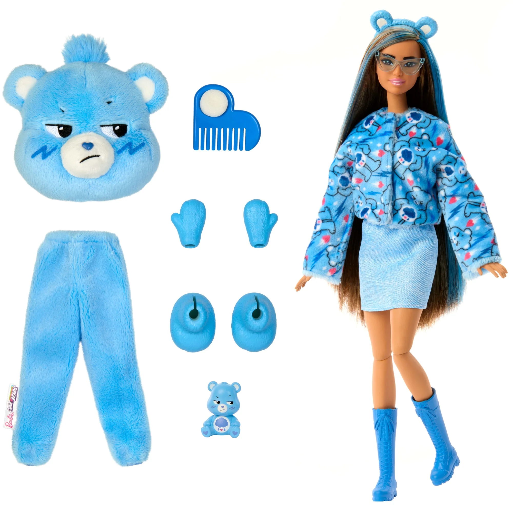 Barbie Cutie Reveal Troetelbeertjes Serie, Pop En Accessoires Met Pluchen Brombeertjespak, 10 Verrassingen - Image 6