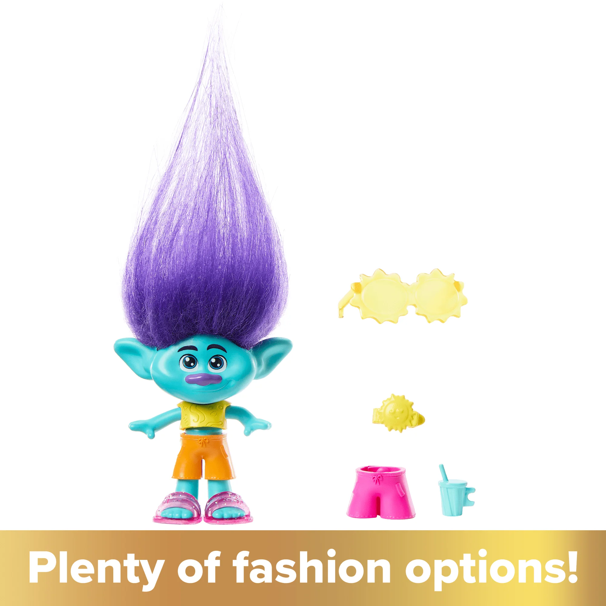 Dreamworks Trolls Band Together Hair Pops™ Branch Small Doll & Accessories, Toys Inspired By The Movie - Image 5