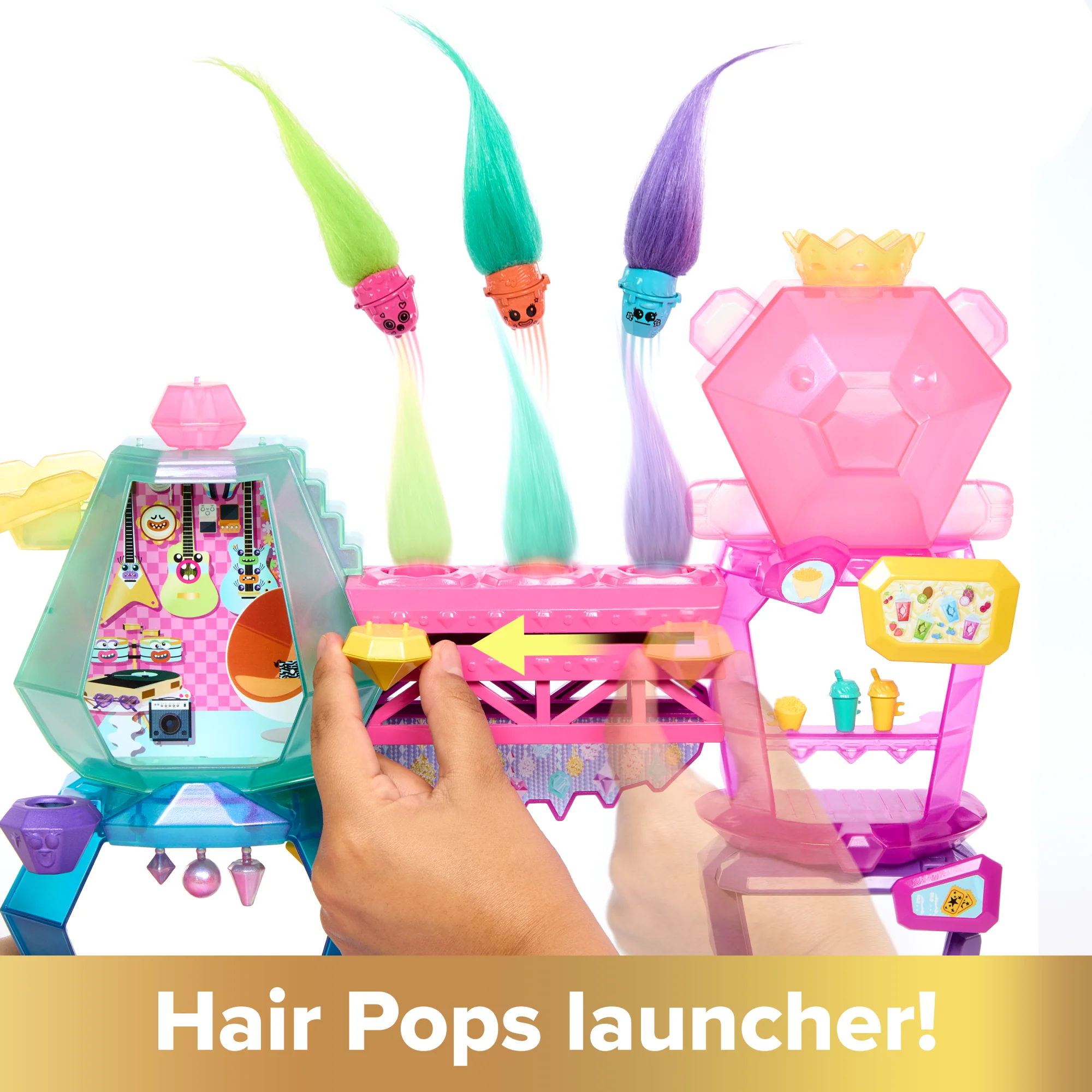 Dreamworks Trolls Band Together Mount Rageous Playset With Queen Poppy Small Doll & 25+ Accessories - Image 5