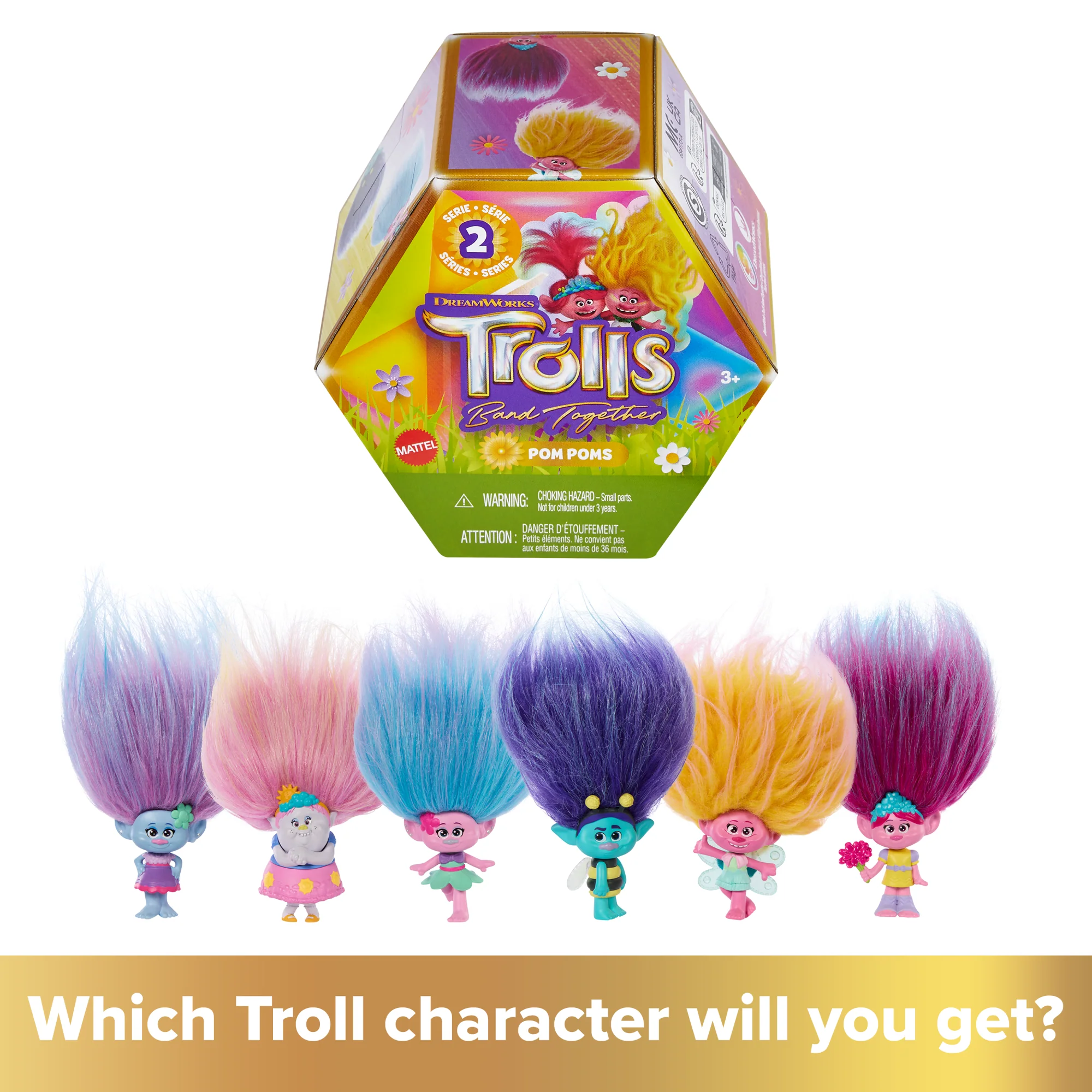 Trolls 3 Band Together Pom Poms Assortment Wave 3 - Image 3