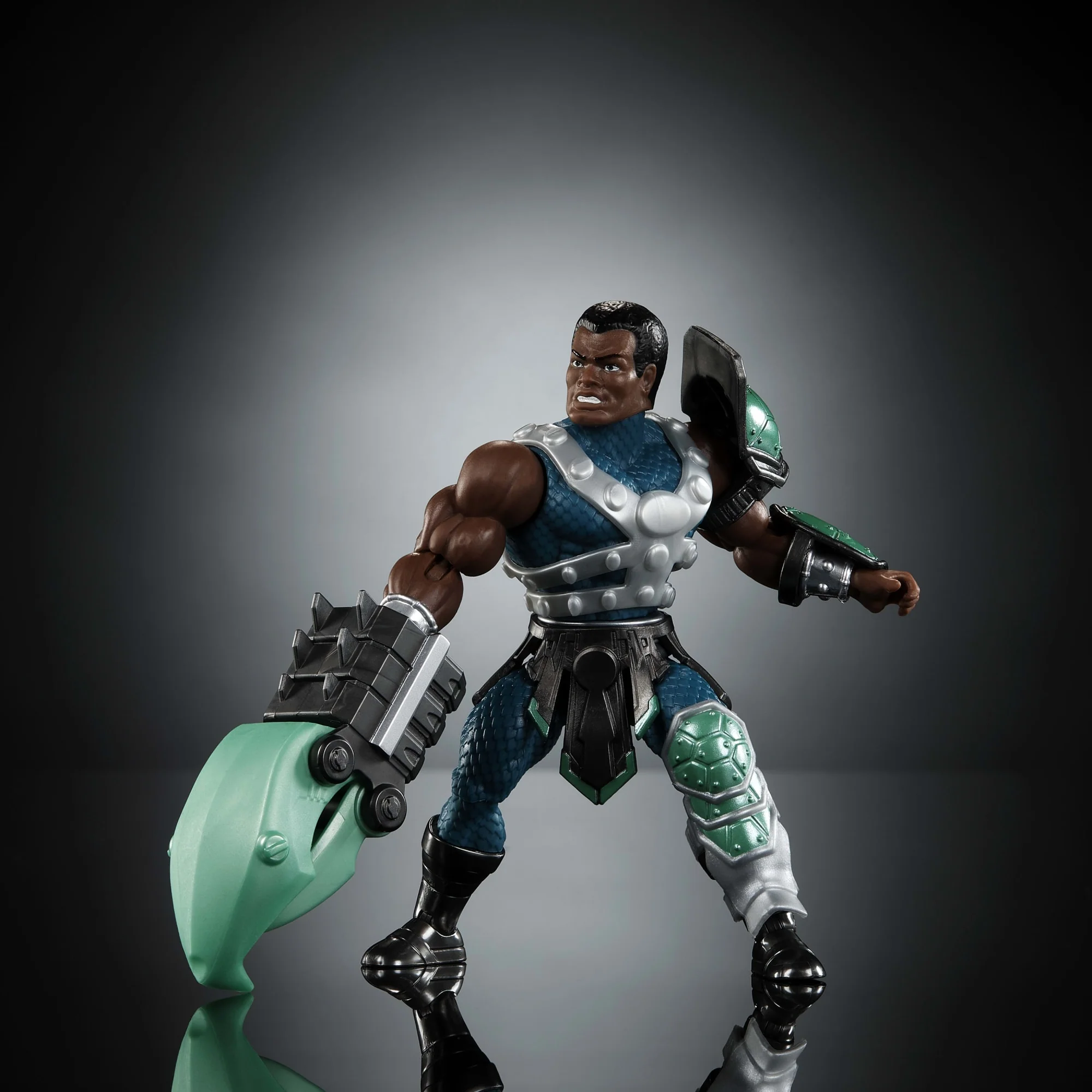 Figura De Acción De Clamp Champ De Turtles Of Grayskull De Masters Of The Universe Origins, Juguete De La Guerra De Los Reptiles De Las Tortugas Ninja Y MOTU - Image 3