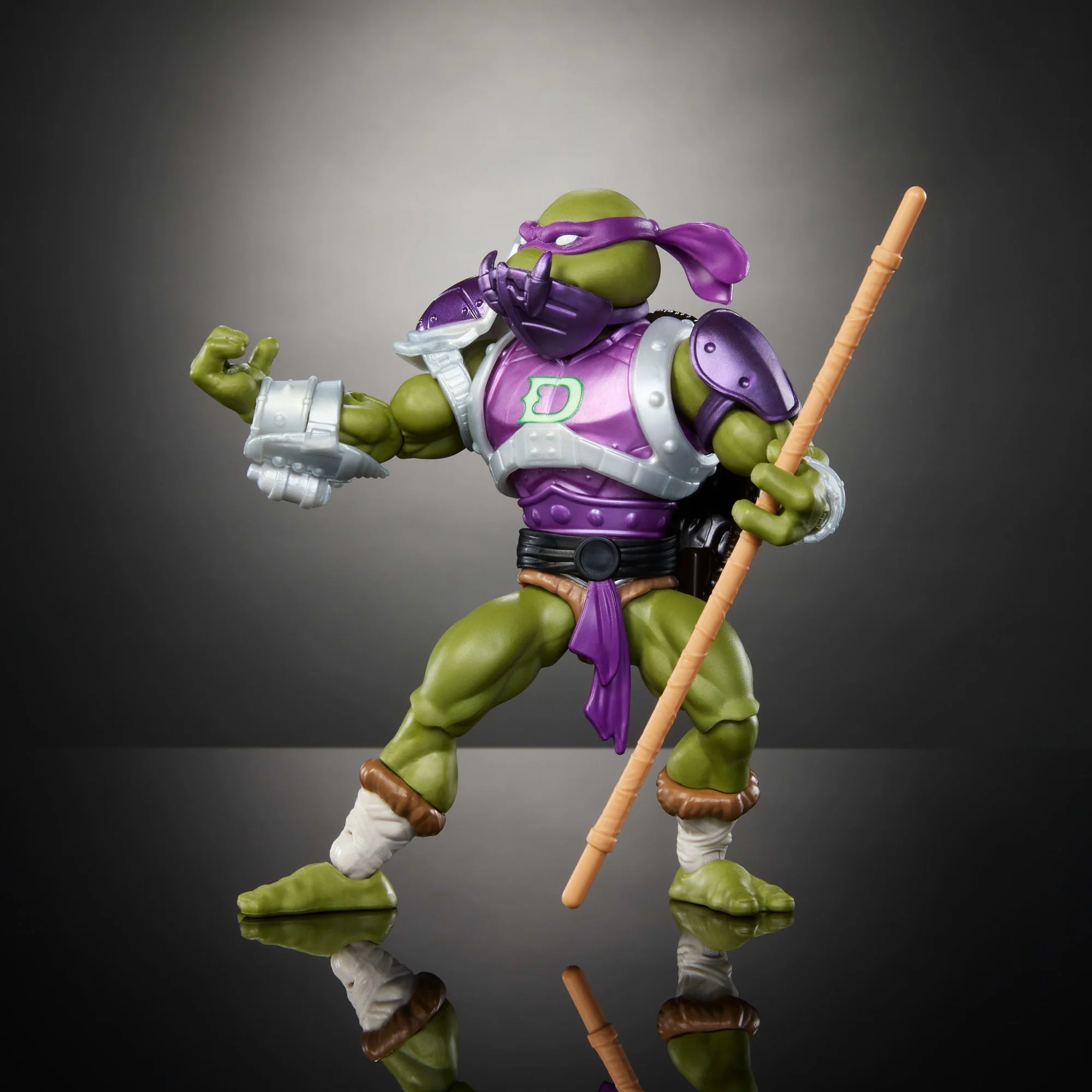 Figura De Acción De Donatello De Turtles Of Grayskull De Masters Of Universe Origins, Juguete De La Guerra De Los Reptiles De Las Tortugas Ninja Y MOTU - Image 4