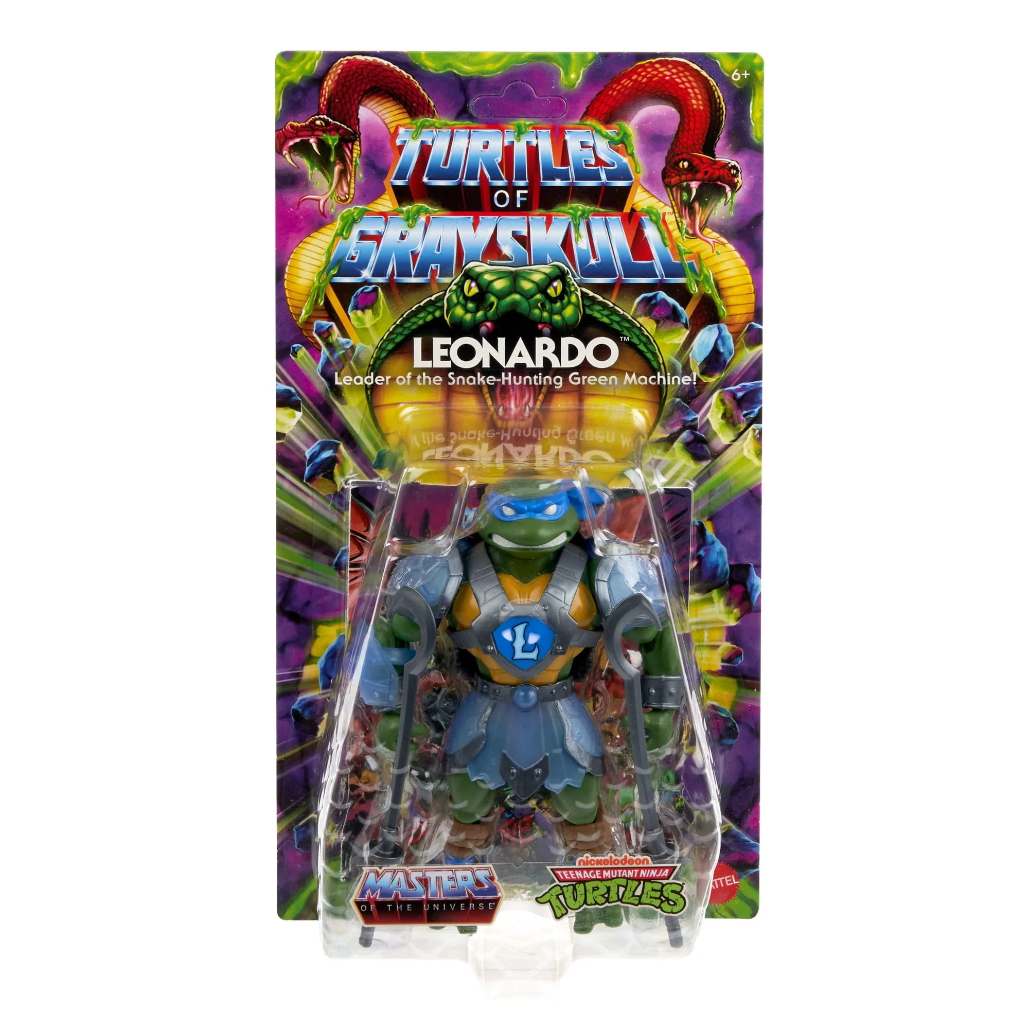 Masters Of Universe Origins Turtles Of Grayskull Actionfigur Leonardo, TMNT MOTU Reptile Wars Spielzeug - Image 2