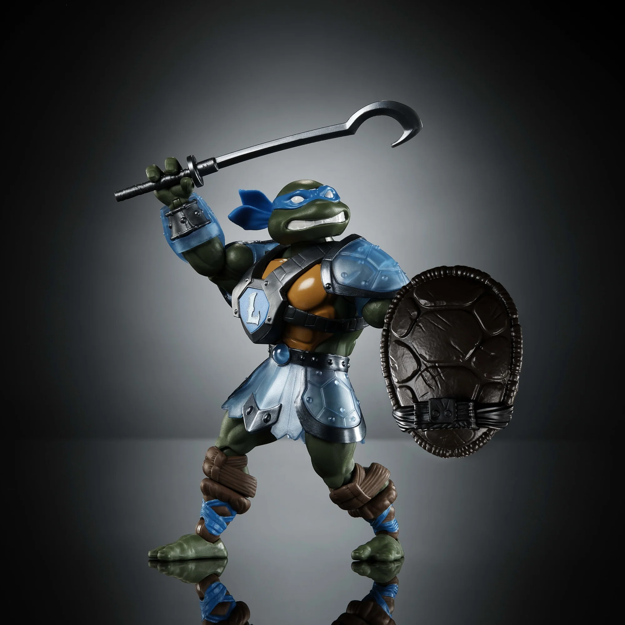 Figura De Acción De Leonardo De Turtles Of Grayskull De Masters Of The Universe Origins, Juguete De La Guerra De Los Reptiles De Las Tortugas Ninja Y MOTU - Image 5