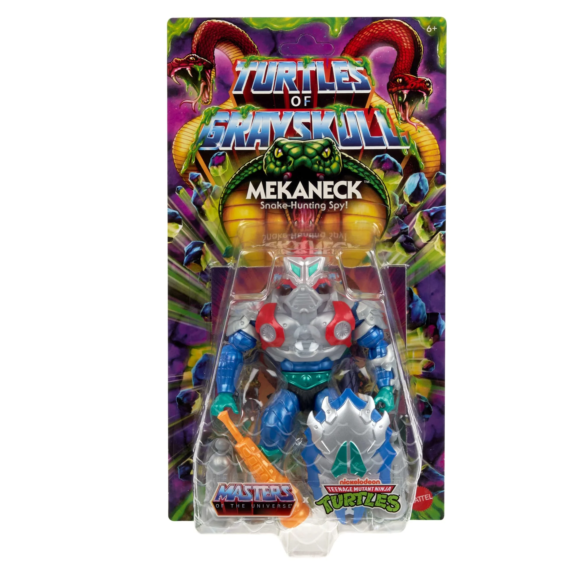 Figura De Acción De Mekaneck De Turtles Of Grayskull De Masters Of The Universe Origins, Juguete De La Guerra De Los Reptiles De Las Tortugas Ninja Y MOTU - Image 2