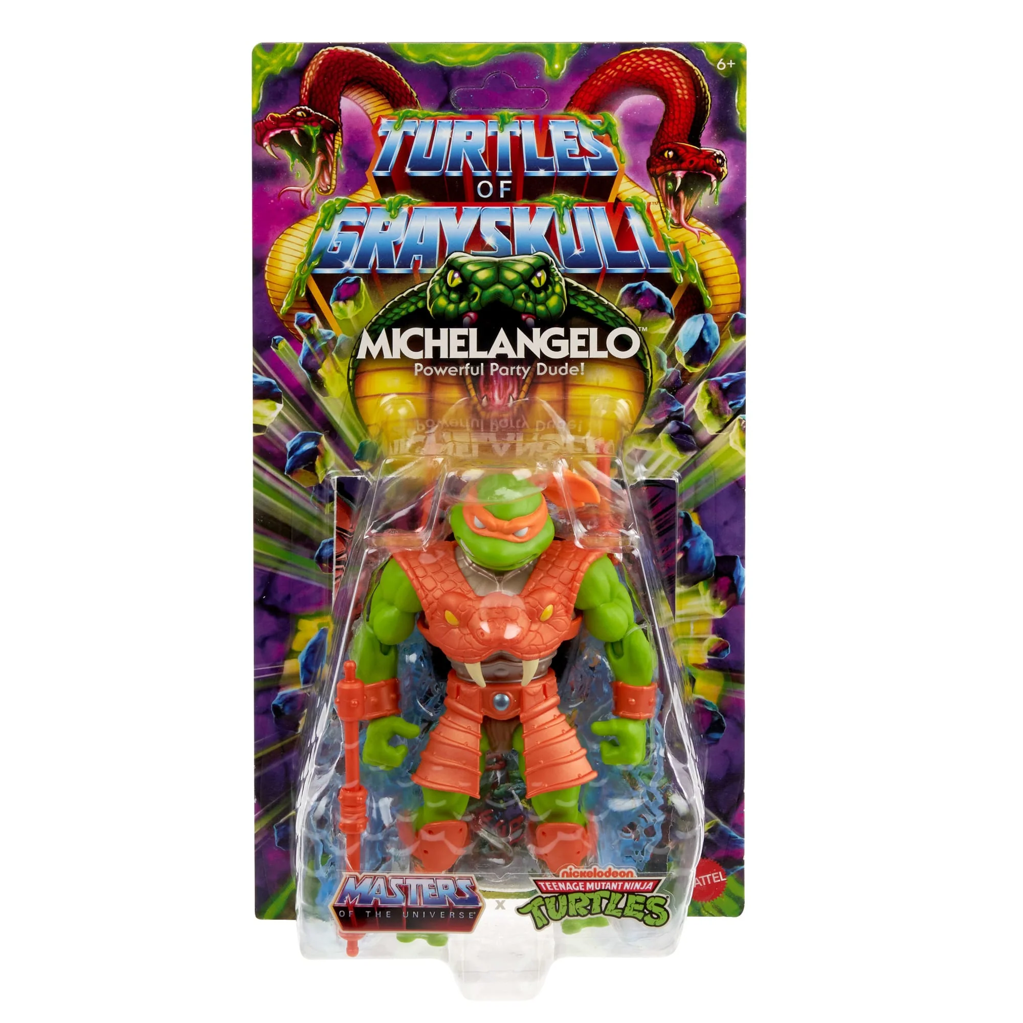 Figura De Acción De Leonardo De Turtles Of Grayskull De Masters Of The Universe Origins, Juguete De La Guerra De Los Reptiles De Las Tortugas Ninja Y MOTU - Image 2