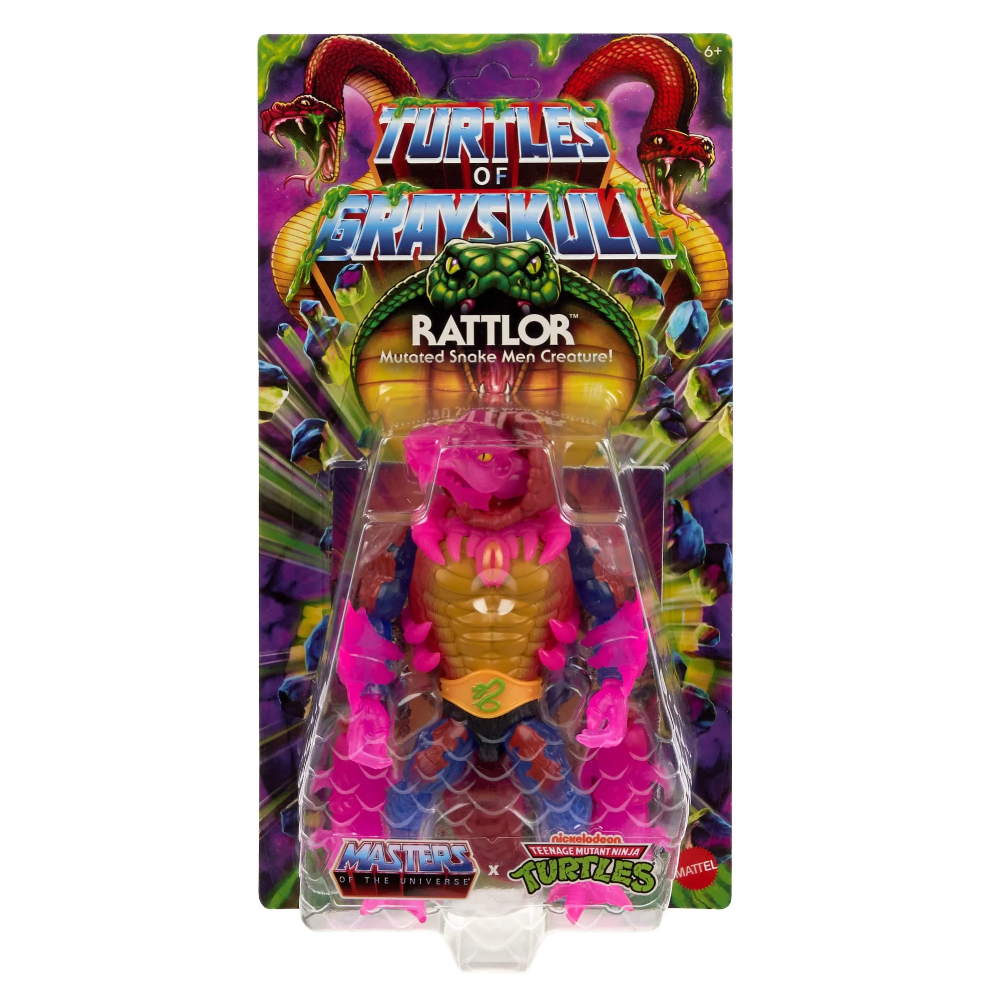 Masters Of Universe Origins Turtles Of Grayskull Actionfigur Rattlor, TMNT MOTU Reptile Wars Spielzeug - Image 2