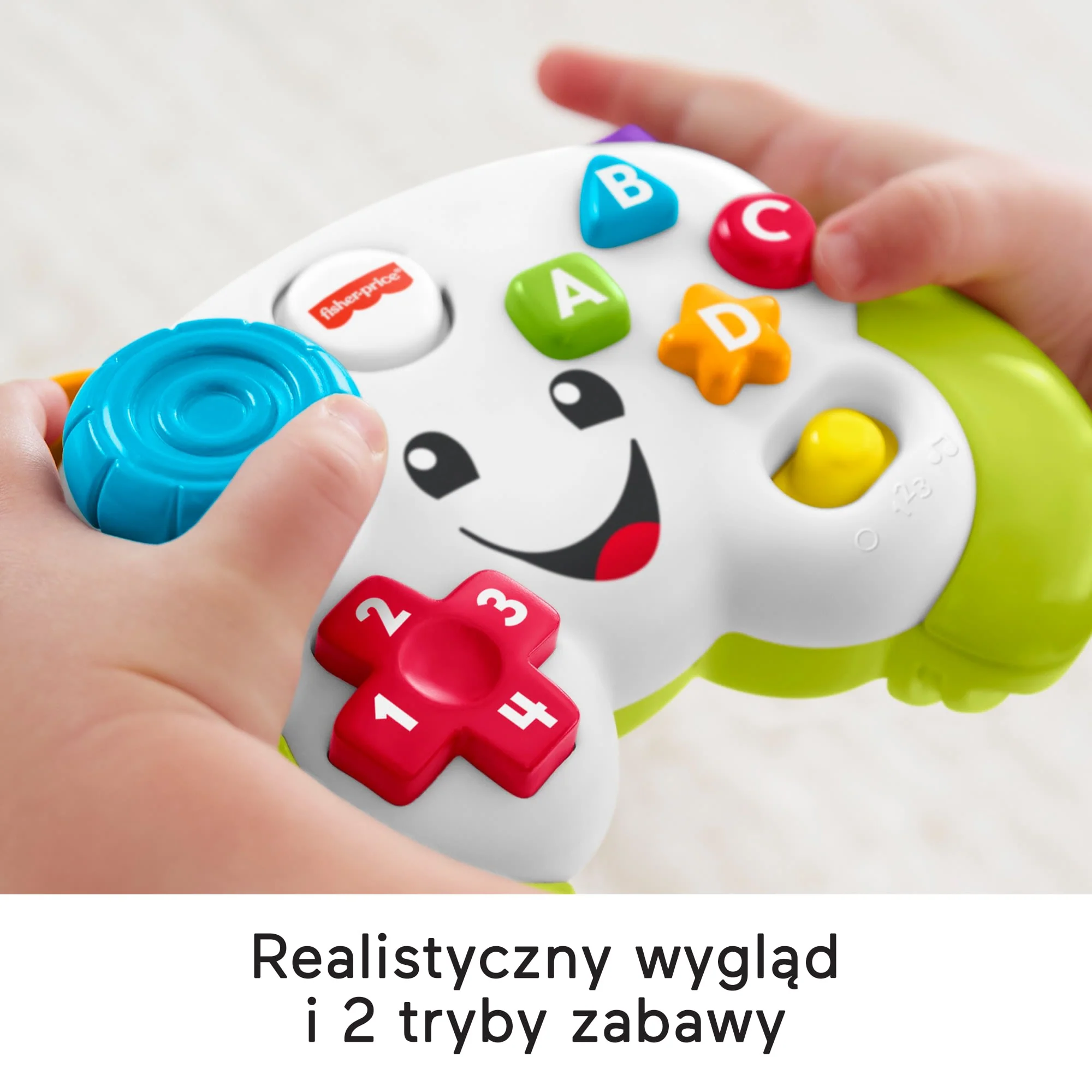 Fisher-Price „Ucz się i śmiej!” Wesoły Padzik Malucha Zabawka interaktywna dla niemowląt 6m+ Polska wersja językowa - Image 4