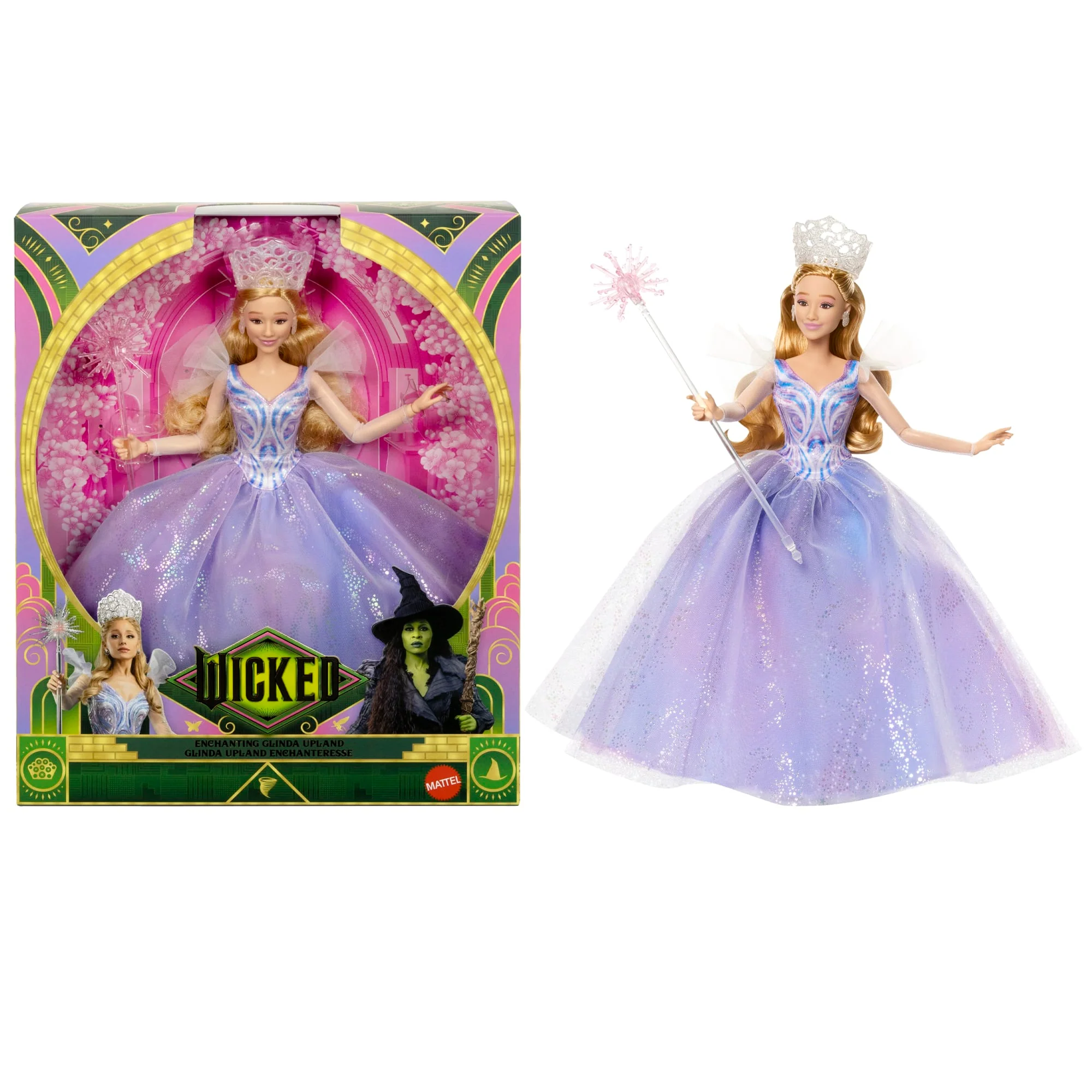 Universal Pictures Wicked: For Good Glinda, Bambola Deluxe Con Abito Ispirato Al Film E 3 Accessori