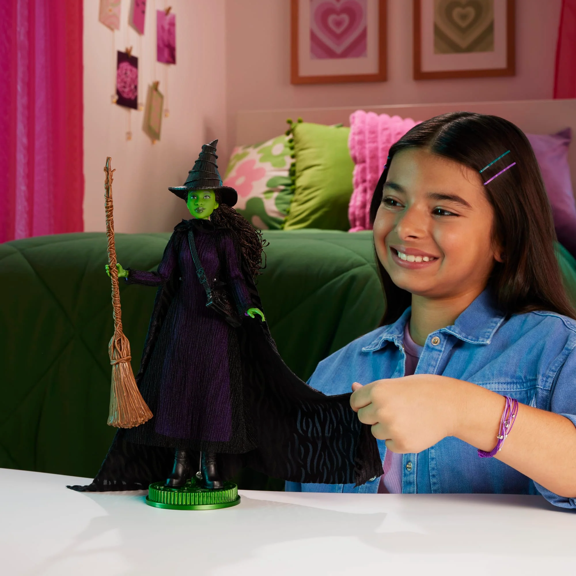 Universal Pictures-Kinofilm Wicked Elphaba Deluxe-Modepuppe Und Accessoires Mit Geflochtenen Haaren, Verschiedene Posen Möglich - Image 2