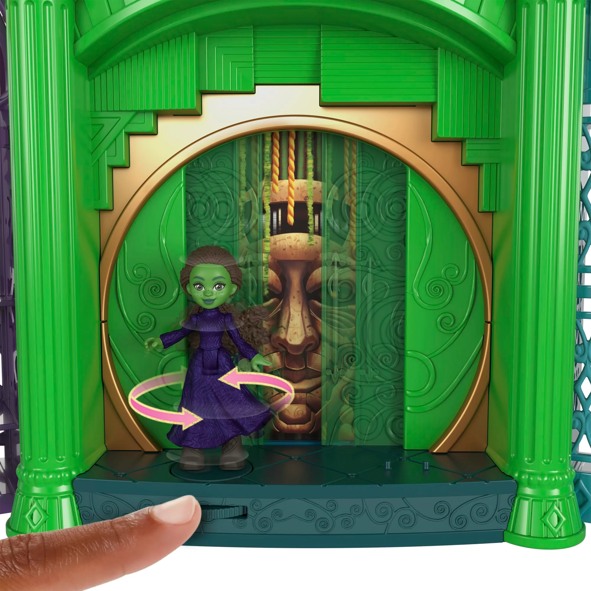 Mattel Universal Pictures Wicked Smaragdstadt Spielset Mit Kleinen Glinda- Und Elphaba-Puppen - Image 3
