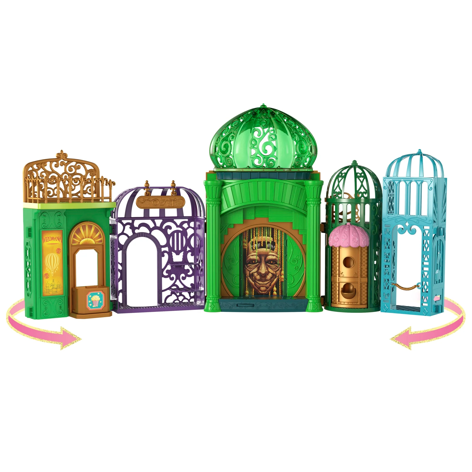 Mattel Universal Pictures Wicked Smaragdstadt Spielset Mit Kleinen Glinda- Und Elphaba-Puppen - Image 5