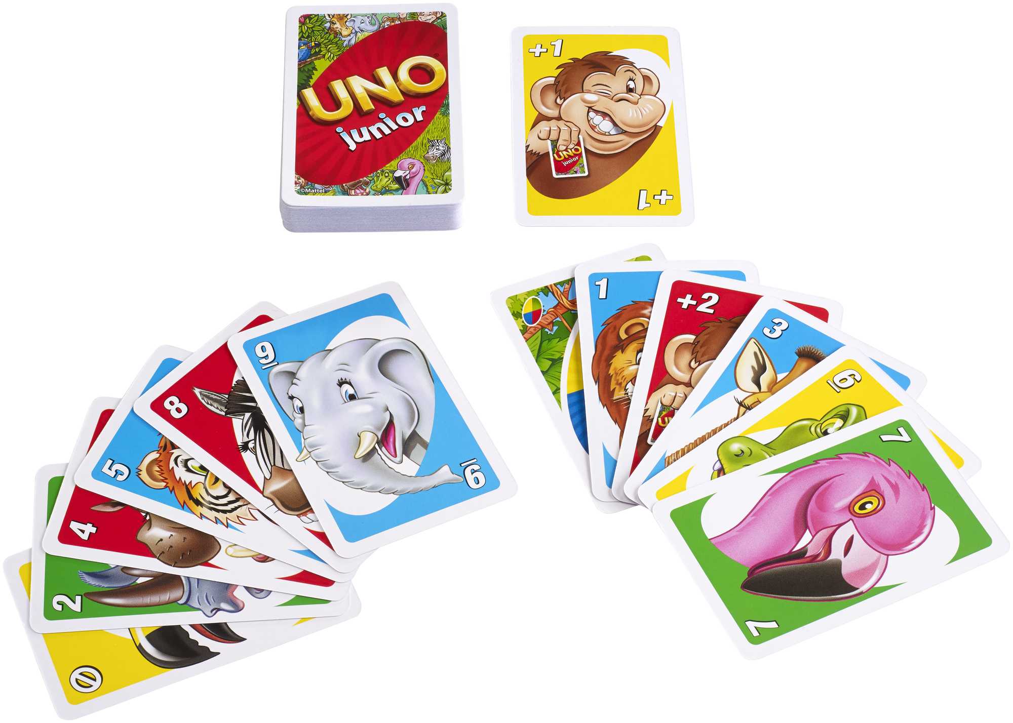 Mattel Games Juego De Cartas UNO Junior, Juego De Mesa Para Niños Con Dibujos De Animales (Mattel Gpm86) - Image 5
