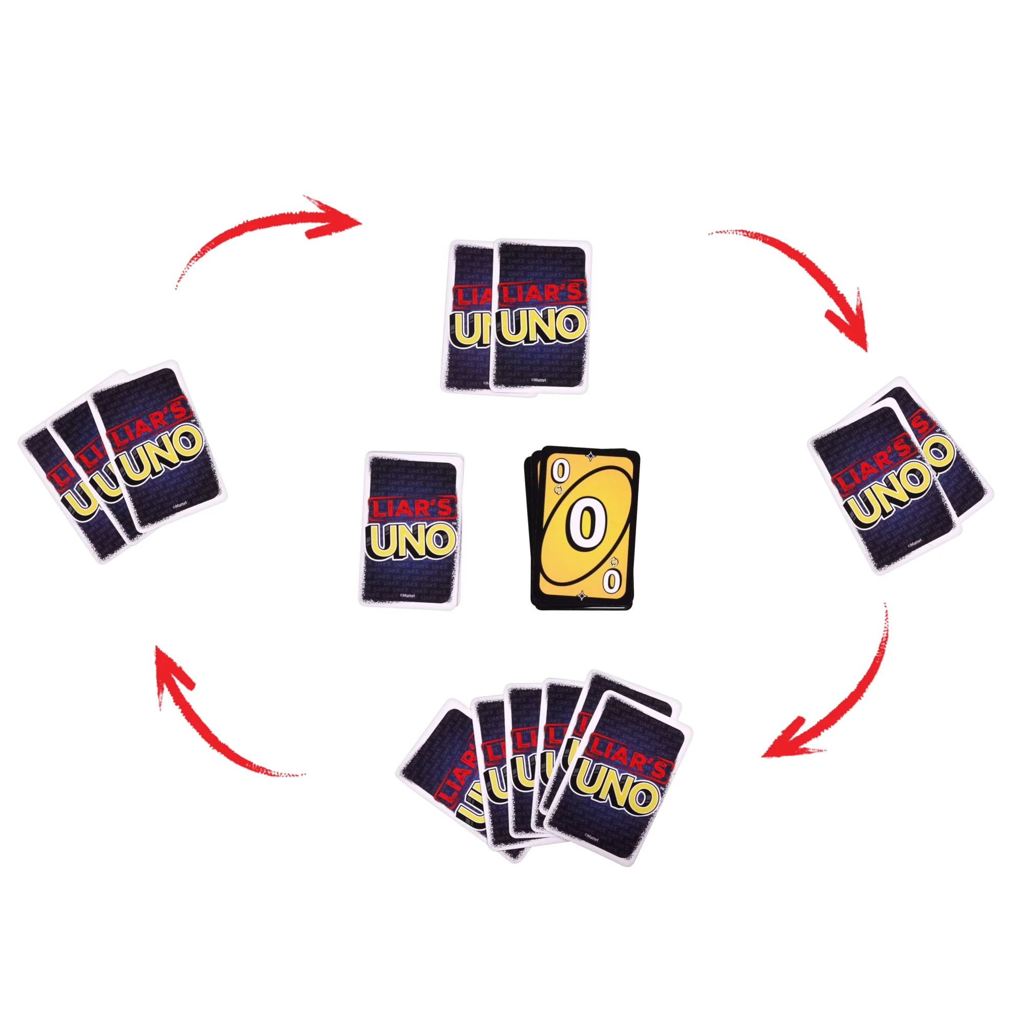 UNO Liar's Jeu De Cartes Pour Adultes, Enfants, Familles, Fêtes Et Soirées Jeux, Jeu D’Astuce Et De Bluff - Image 5