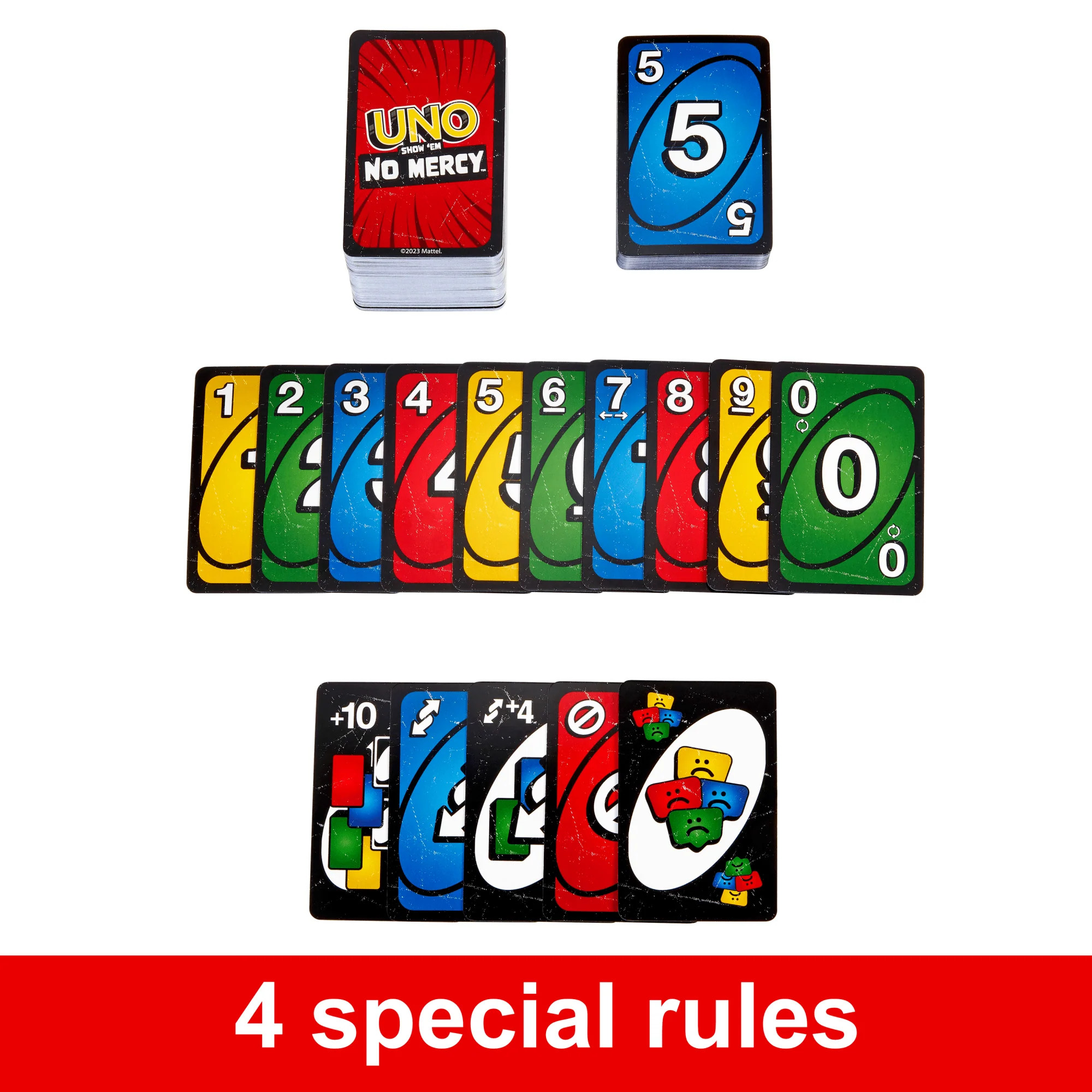 Uno Show ‘Em No Mercy Card Game For Kids, Adults & Family Night, Parties And Travel - Image 3