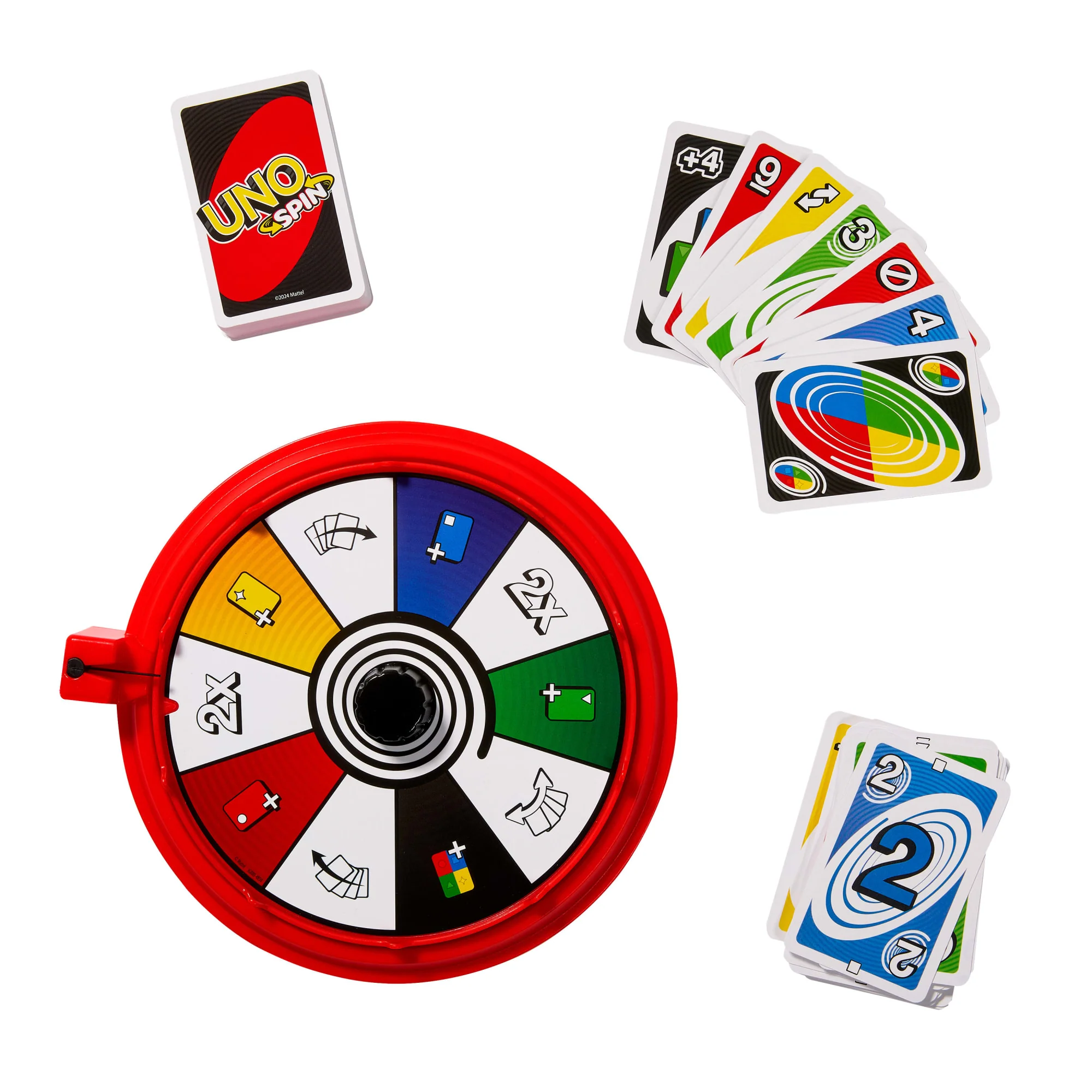 UNO Spin Card Game For Kid, Adult & Family Nights, Classic Play With Spinner - Image 6