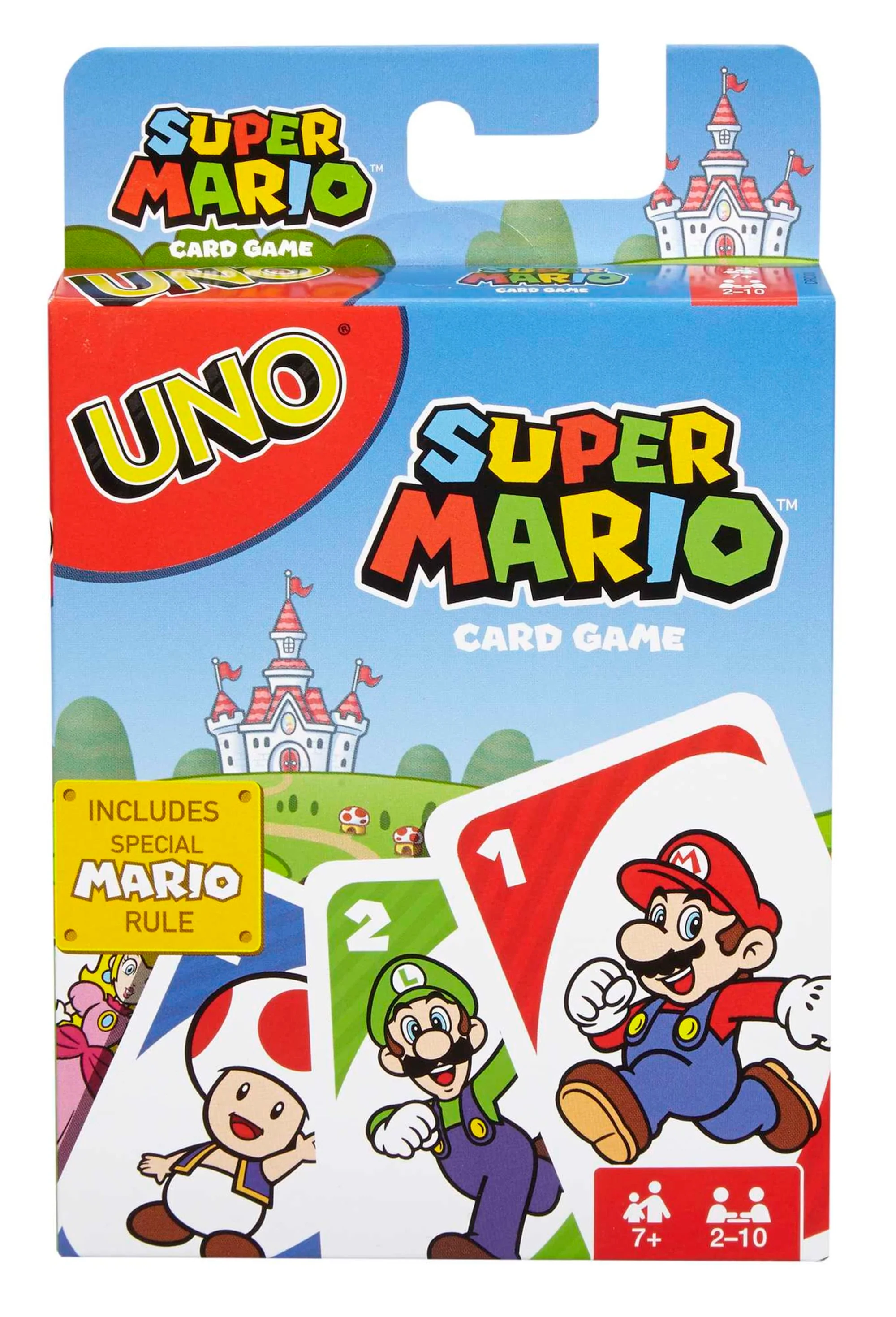Mattel Games - Uno Super Mario Bros - Jeu De Cartes Famille - 7 Ans Et +