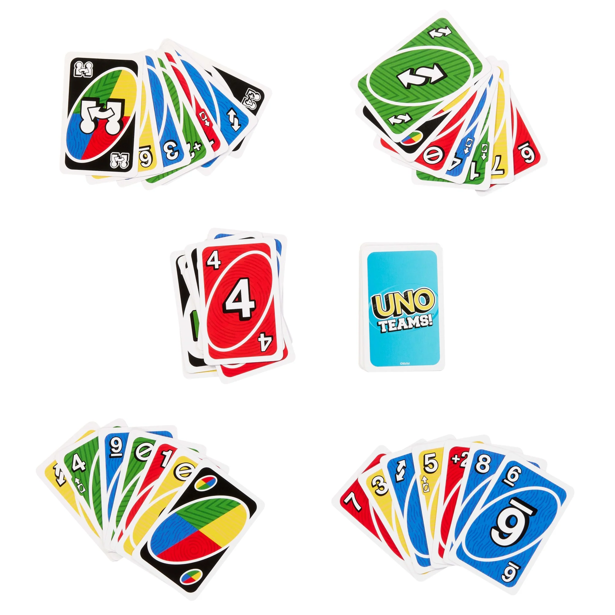 UNO Teams Παιχνίδι Με Κάρτες Για Οικογενειακές Συγκεντρώσεις, Βραδιές Παιχνιδιού, Ταξίδια, Κάμπινγκ & Πάρτυ - Image 4