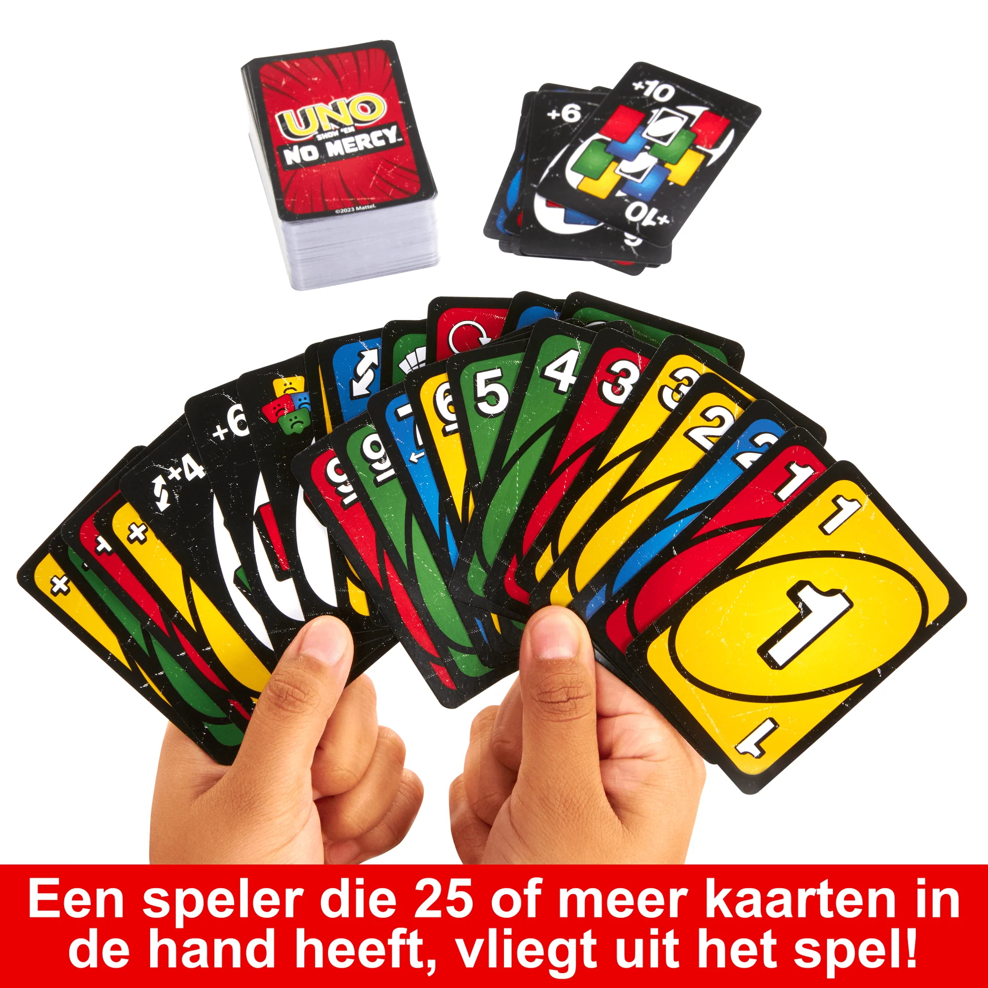 Uno Toon Geen Genade, Kaartspel Voor Kinderen, Volwassenen, Spelletjesavonden, Feestjes En Onderweg - Image 4