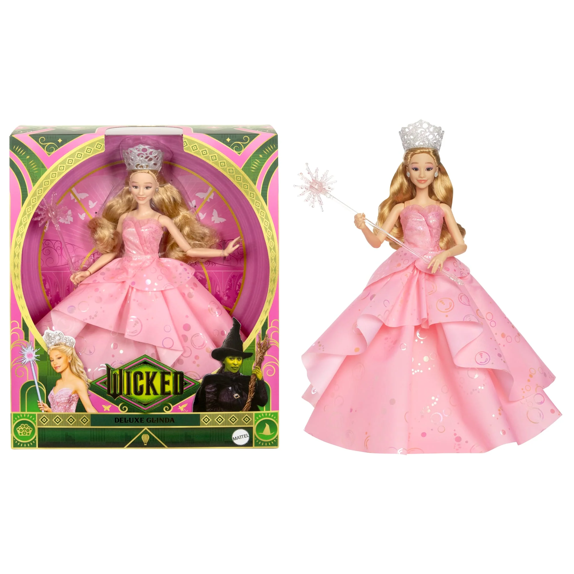 Universal Pictures' Wicked Deluxe Glinda Fashion Doll & Accessories With Removable Outfit - Coming Soon