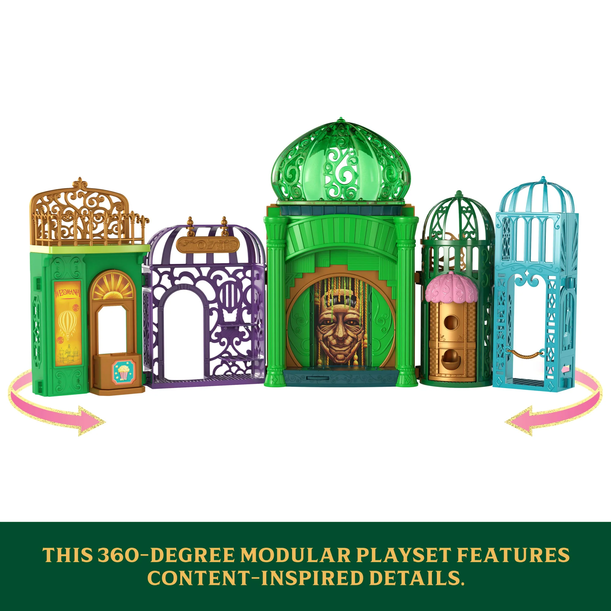 Universal Pictures’ Wicked Emerald City Small Doll Playset With 5 Play Spaces & 15 Accessories - Image 5