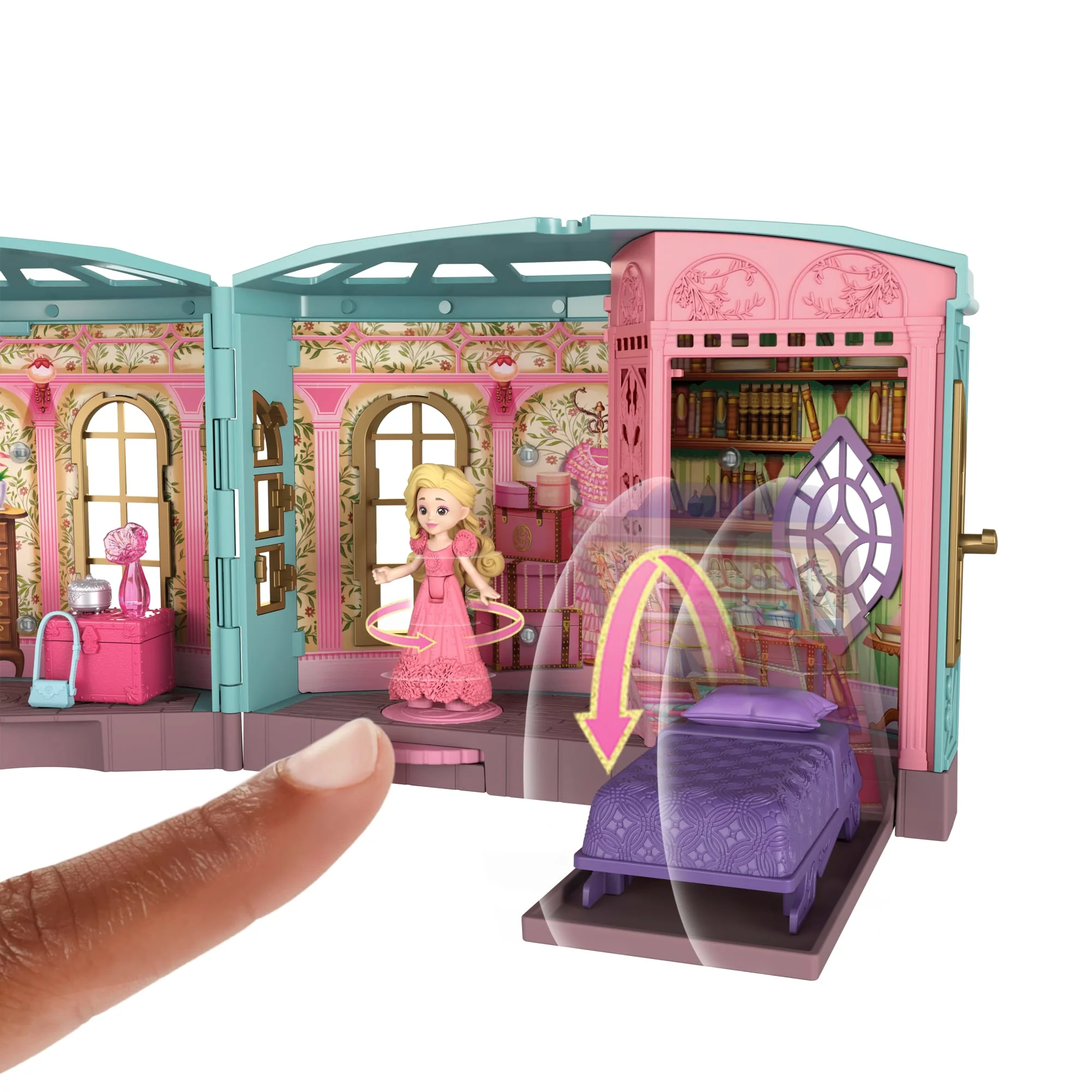 Universal Pictures’ Wicked So Popular Dorm Small Doll Playset With 3 Play Spaces & 10 Total Pieces - Image 3