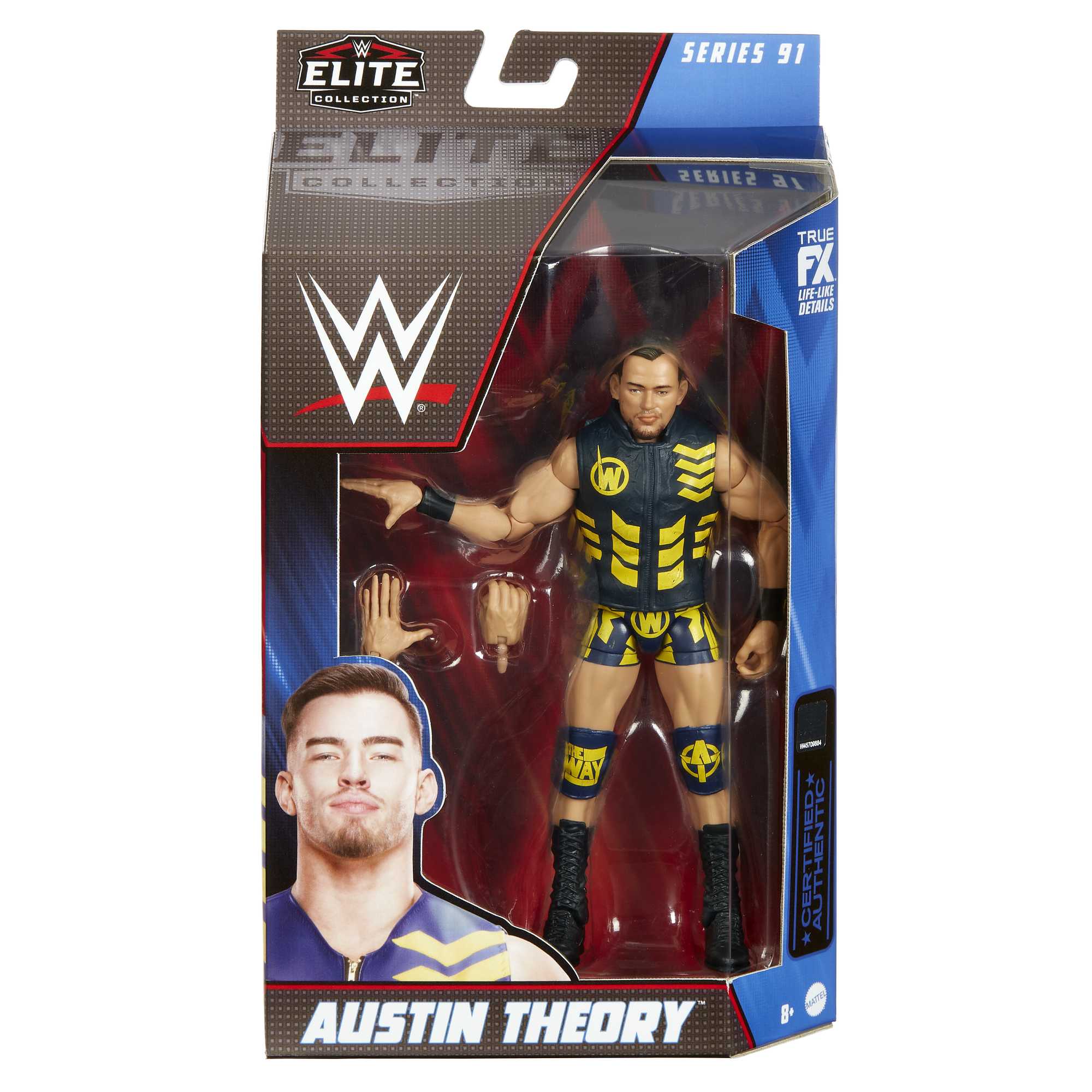 WWE Austin Theory Elite Collection Action Figure - Image 6