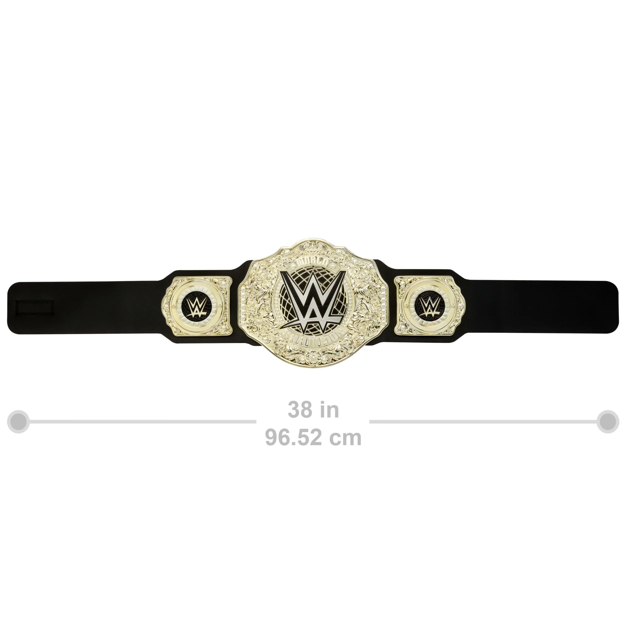 WWE Championship Title, World Heavyweight Role-Play & Costume, Leather-Like Belt - Image 4