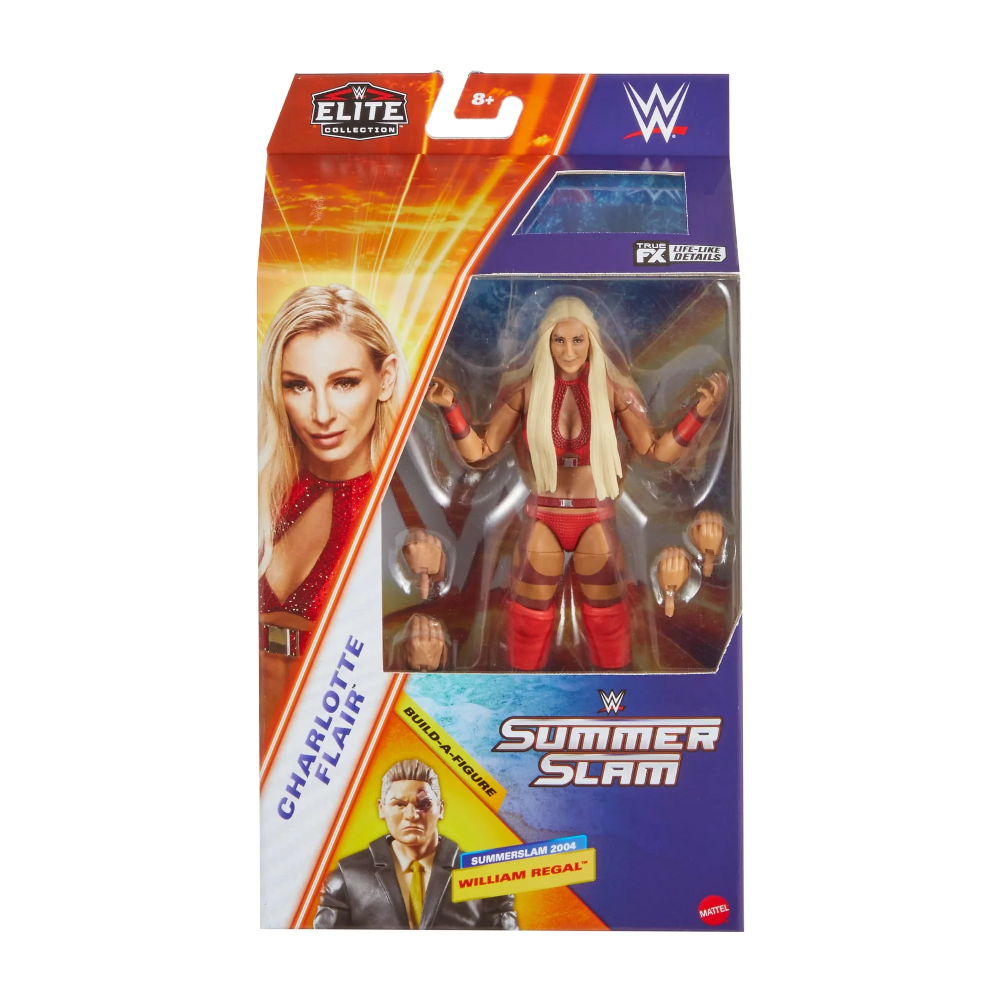 WWE Elite Collection Premium Live Event Charlotte Flair Action Figure Set, Summerslam Collectible - Image 2