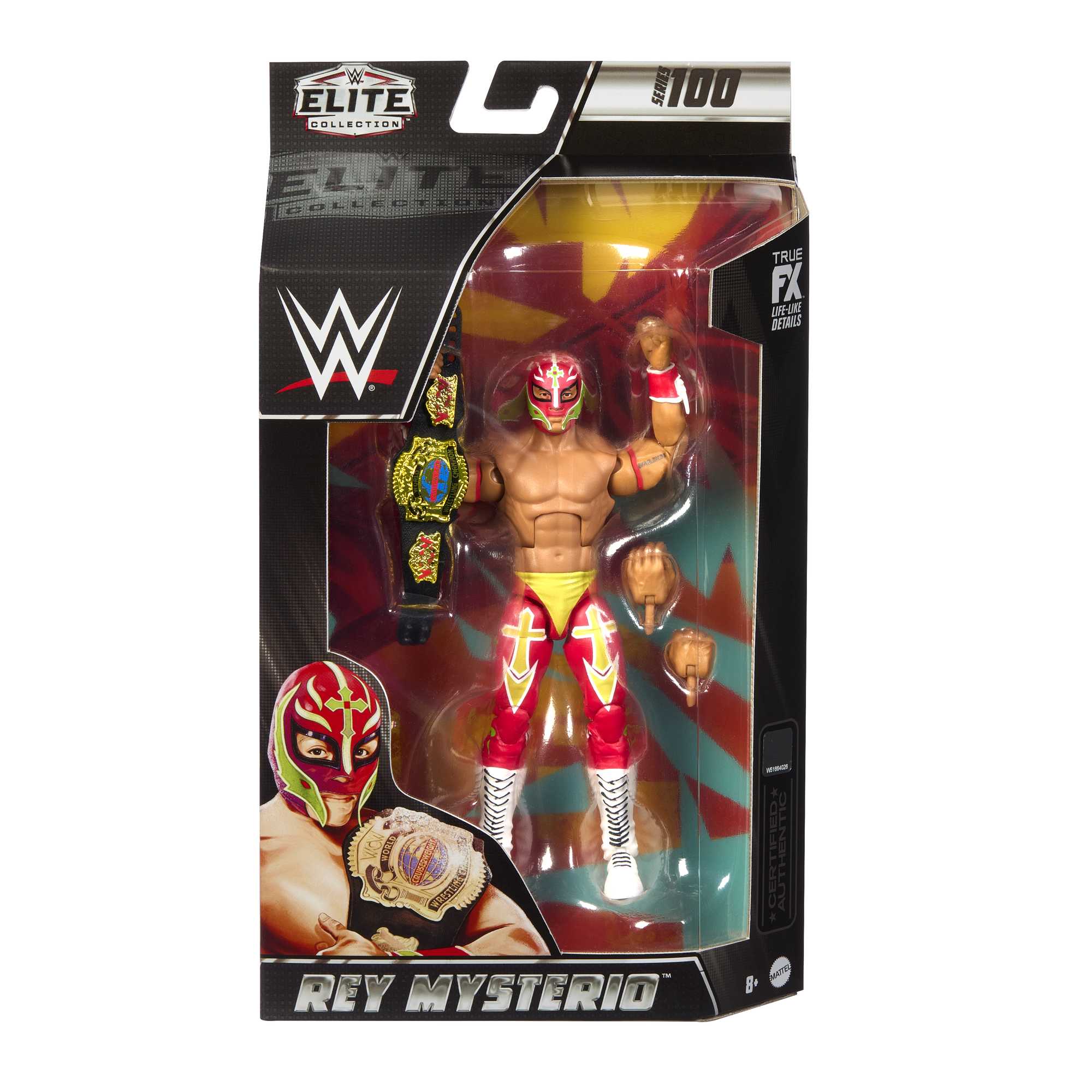 WWE Elite Collection Rey Mysterio Action Figure - Image 6
