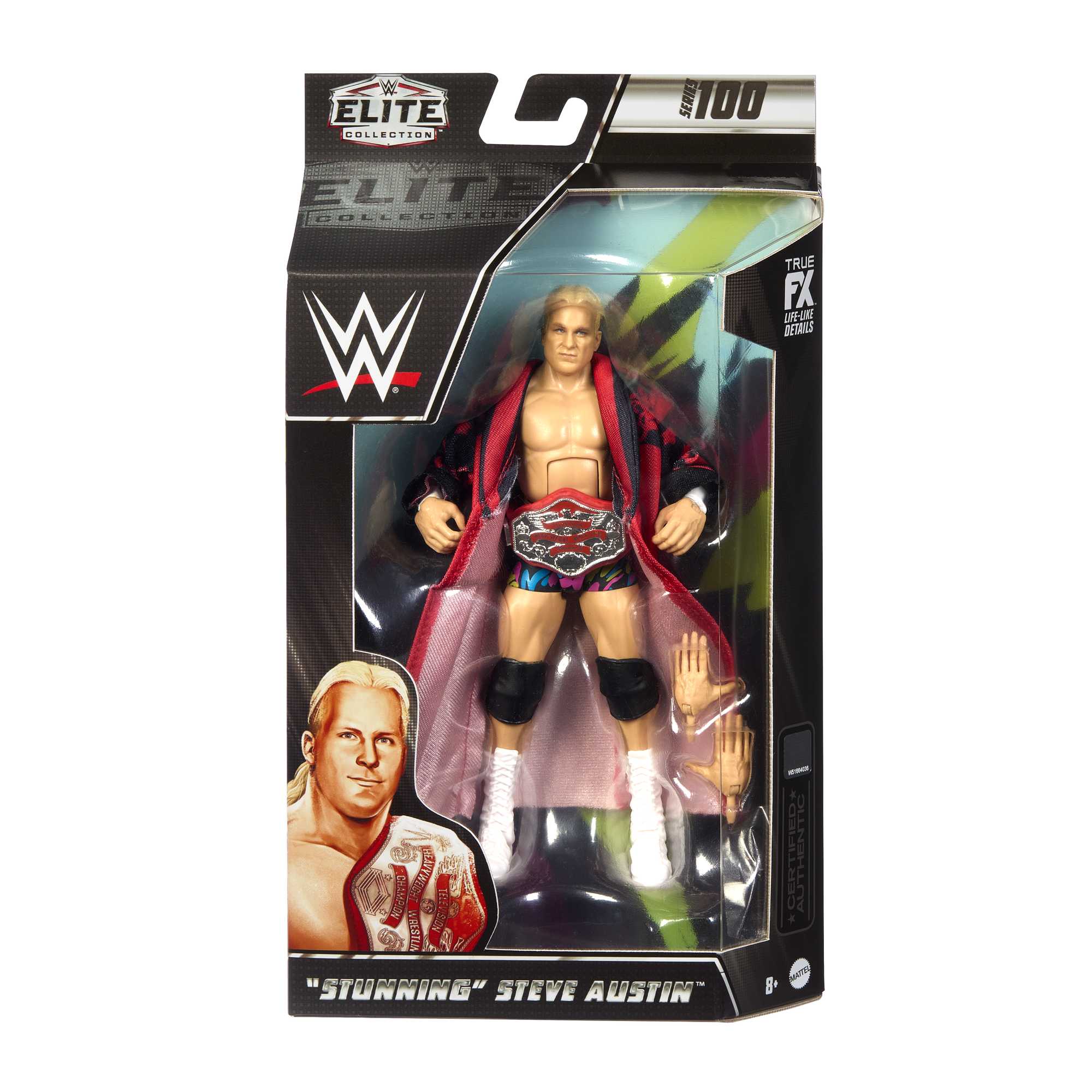 WWE Elite Collection "Stunning" Steve Austin Action Figure - Image 6