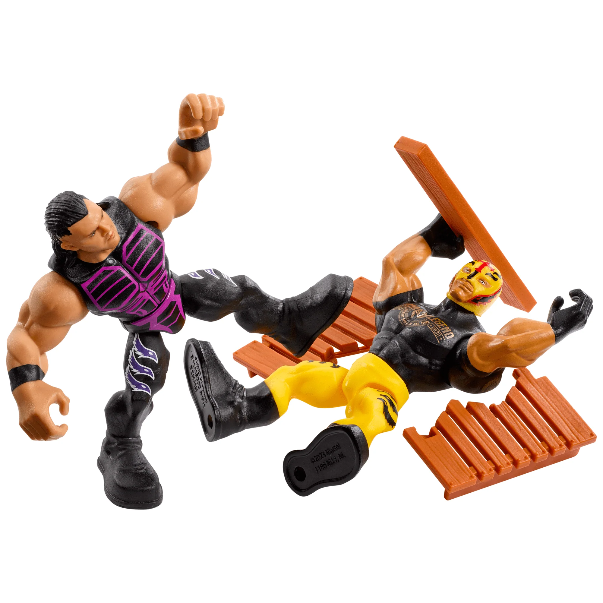 WWE Güçlü Güreşçiler Aksiyon Figürleri Ve Aksesuarlar, Hareketli 8 Cm'Lik Figürler (Stiller Çeşitlilik Gösterebilir) - Image 4