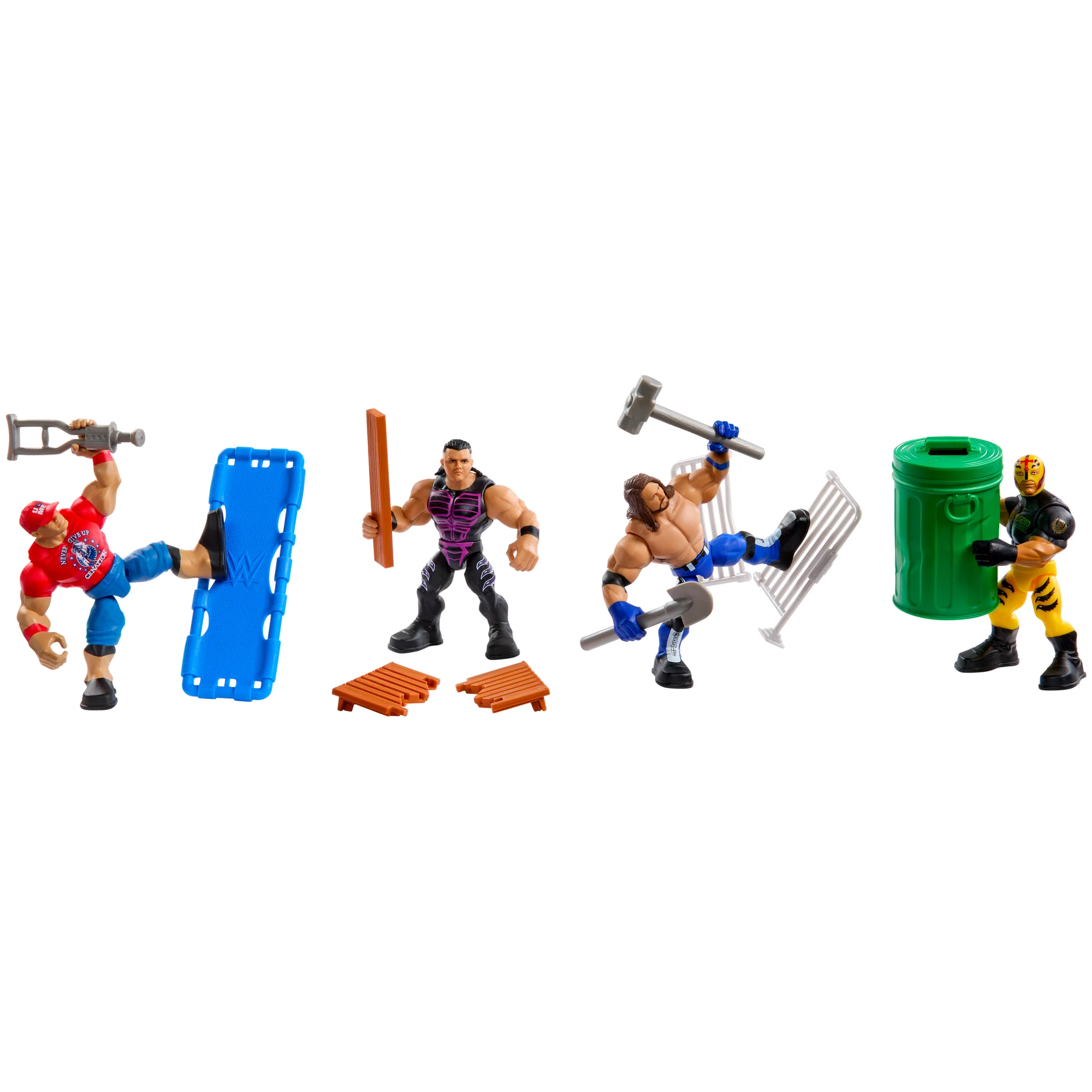 WWE Güçlü Güreşçiler Aksiyon Figürleri Ve Aksesuarlar, Hareketli 8 Cm'Lik Figürler (Stiller Çeşitlilik Gösterebilir) - Image 5