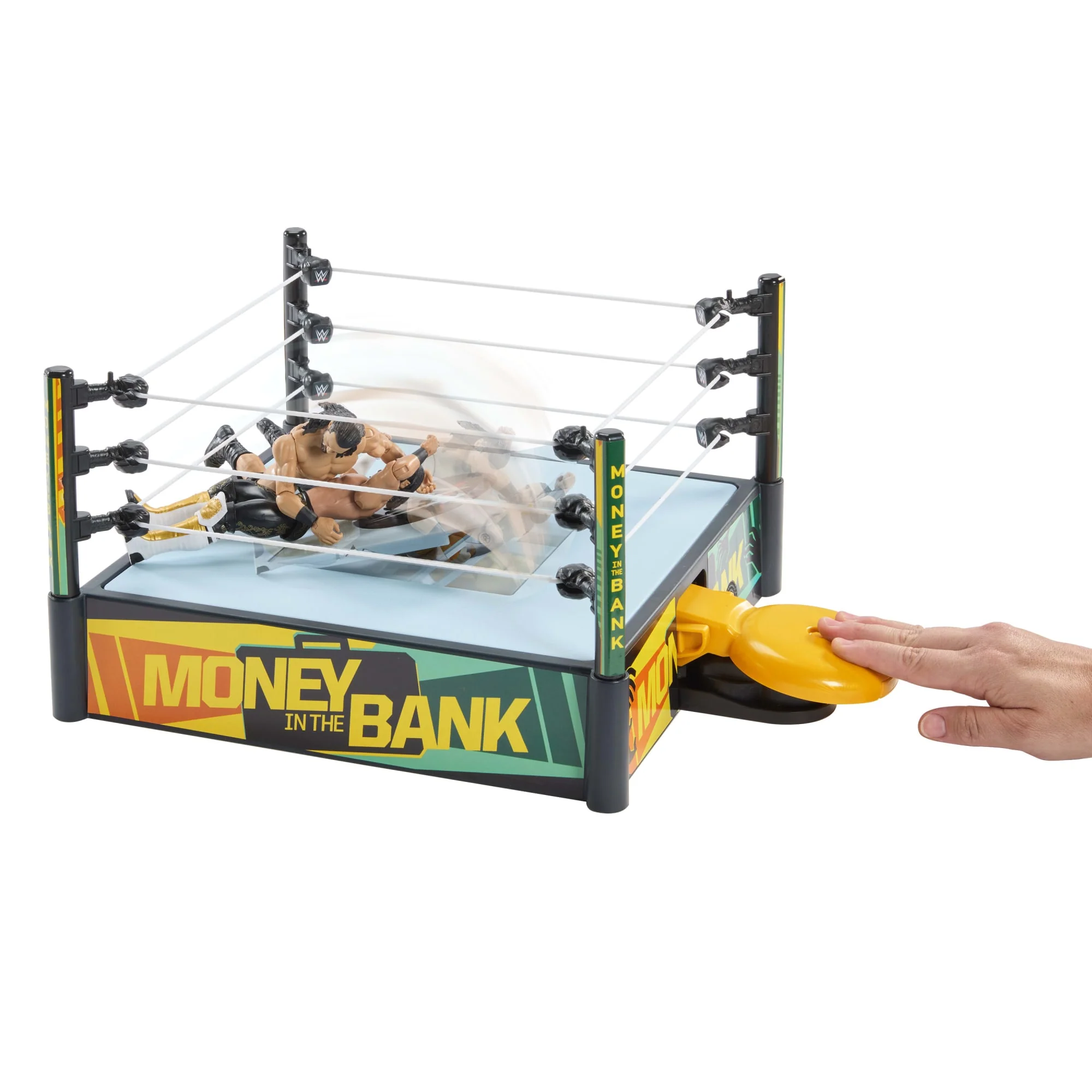 WWE Money in The Bank Cash-in Ring Playset With Accessories, 2 Play Modes, 40+ Sounds & Phrases - Image 6