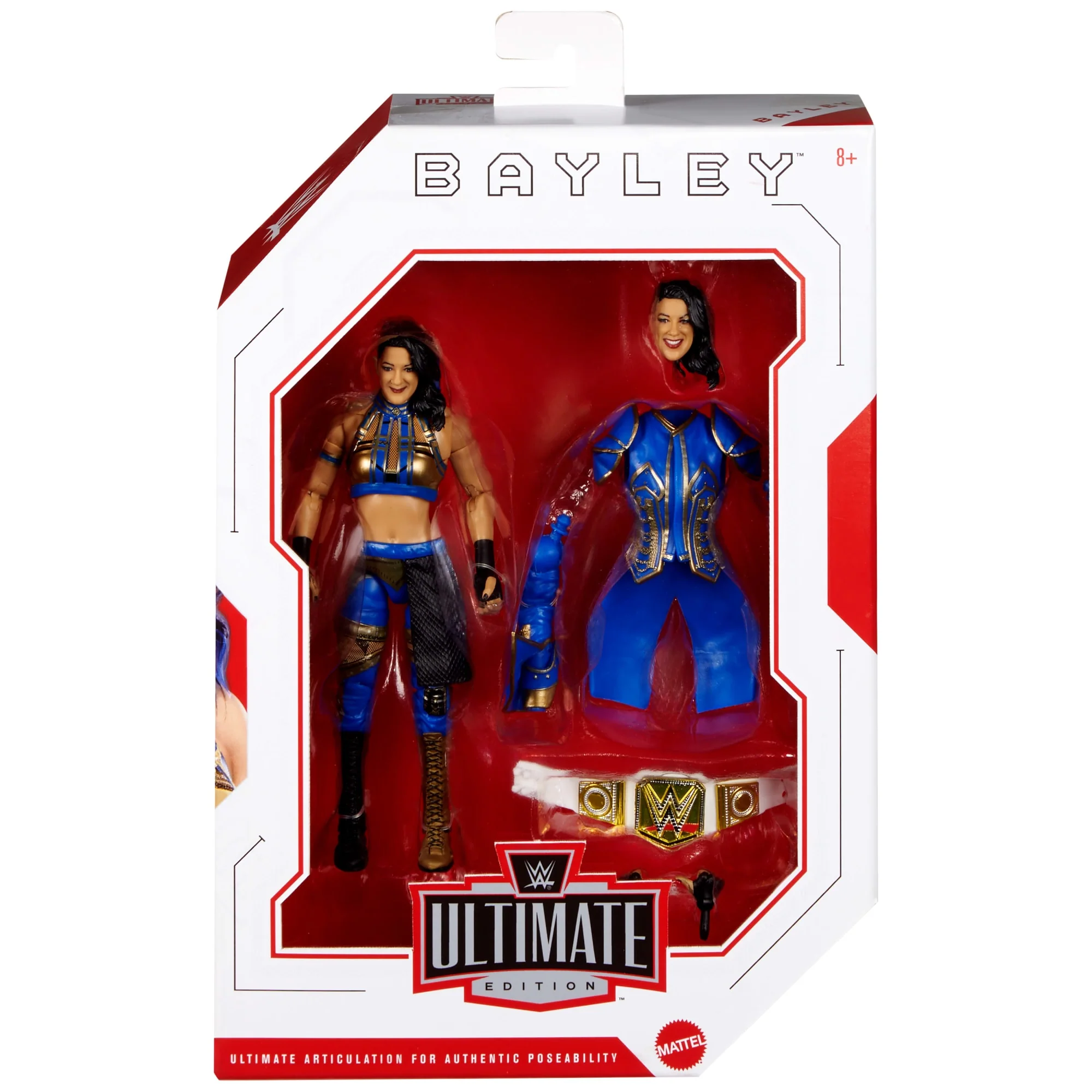 WWE Ultimate Edition Bayley Action Figure & Accessories Set, 6-Inch Collectible Superstar - Image 2