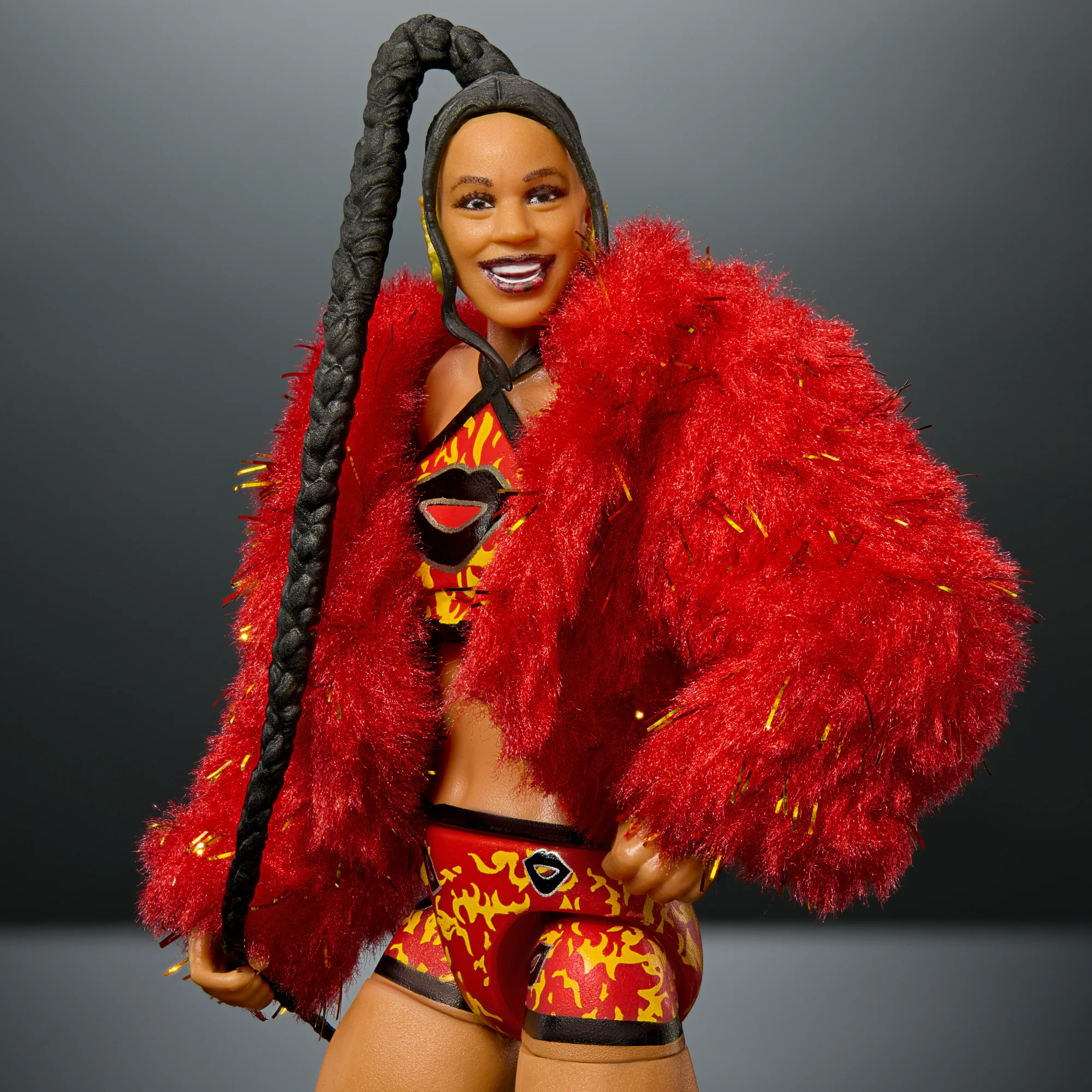 WWE Ultimate Edition Bianca Belair Action Figure & Accessories Set, 6-Inch Collectible, 30 Articulation Points - Image 3