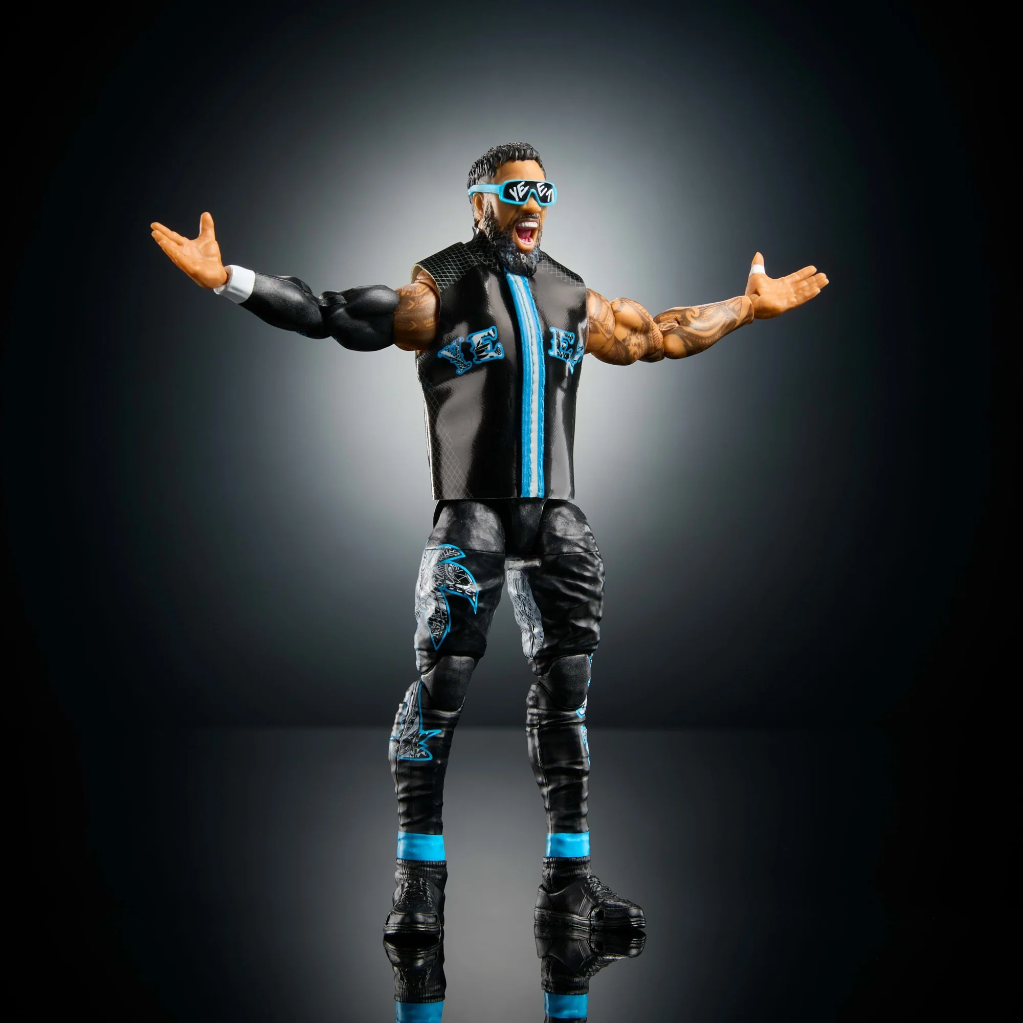 WWE Ultimate Edition Jey Uso Action Figure & Accessories Set, 6-Inch Collectible Superstar - Image 5
