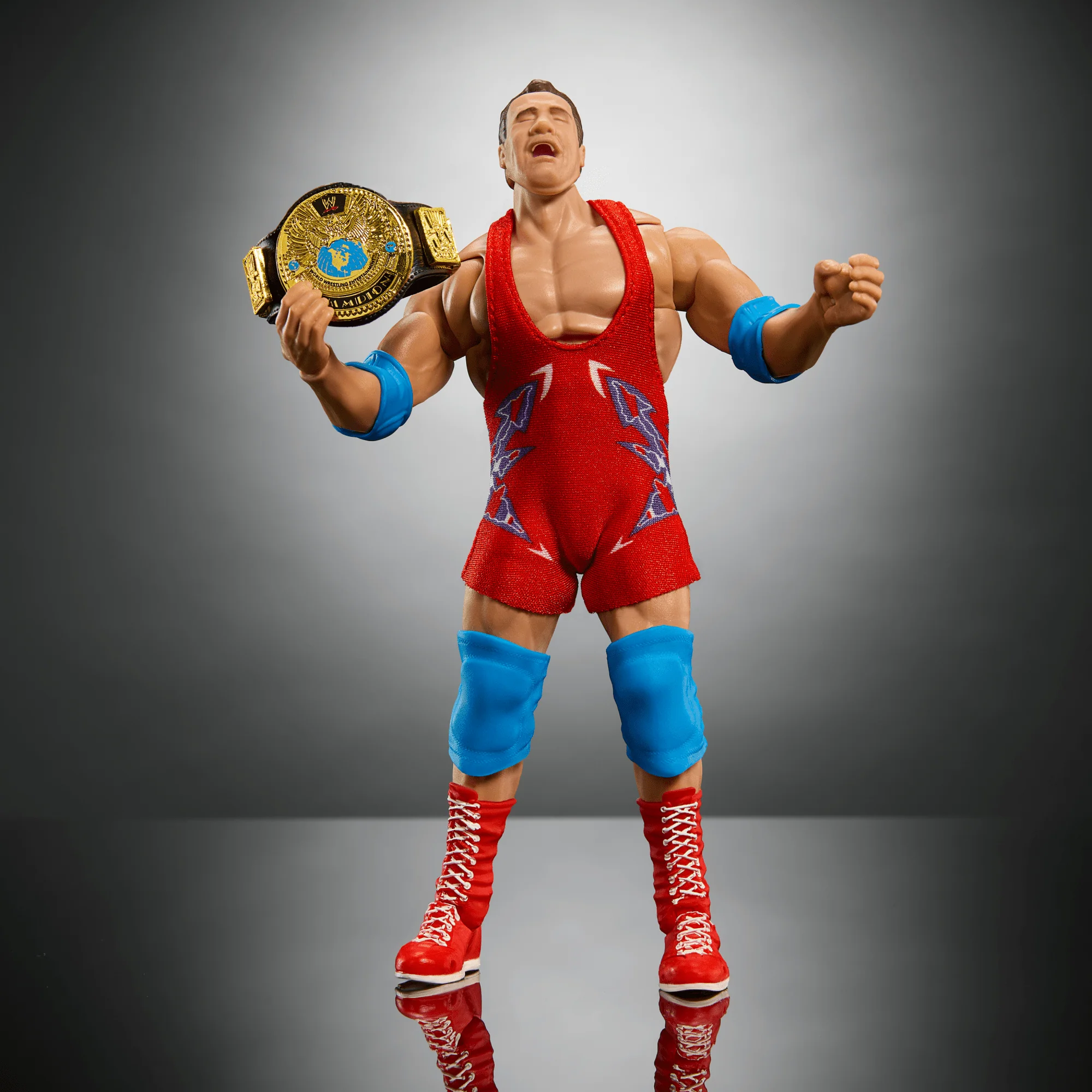 WWE Ultimate Edition Kurt Angle Action Figure & Accessories Set, 6-Inch Collectible, 30 Articulation Points - Image 4