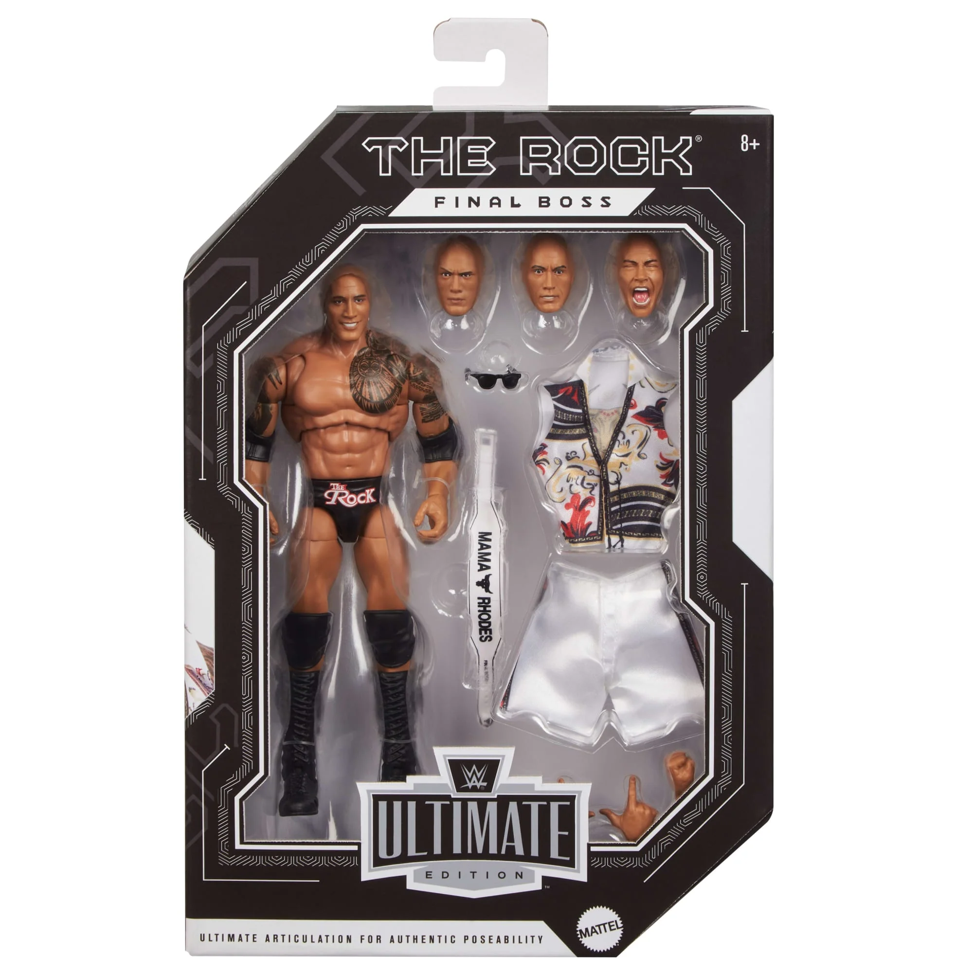 WWE Ultimate Edition The Rock Final Boss Figurka i akcesoria Zestaw 8+ - Image 2