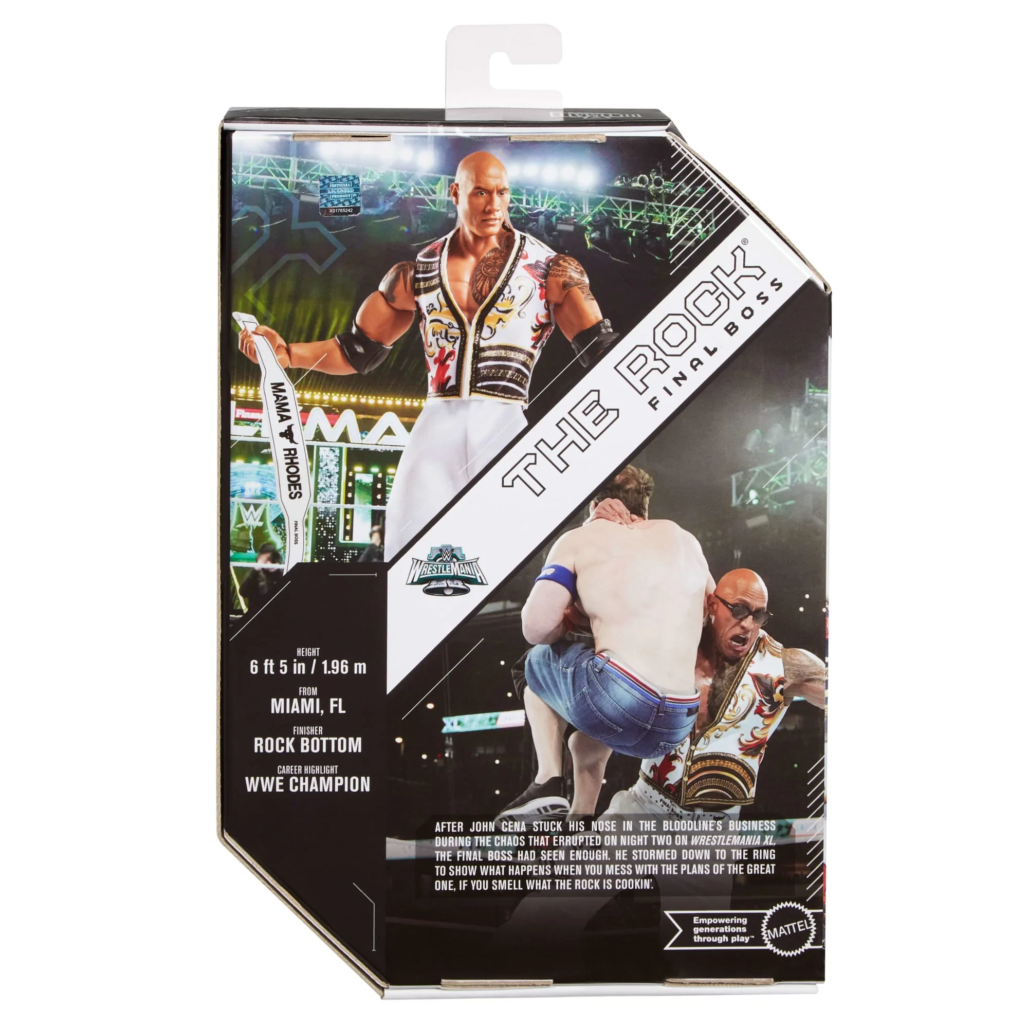 WWE Ultimate Edition The Rock Final Boss Figurka i akcesoria Zestaw 8+ - Image 6