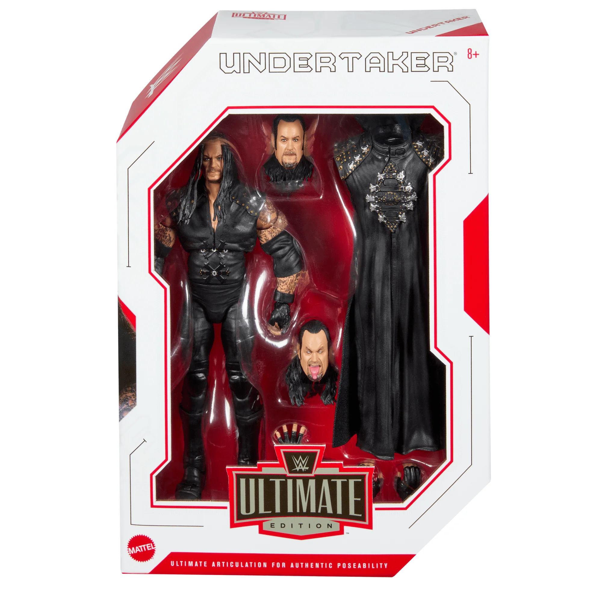 WWE Ultimate Edition Undertaker Action Figure & Accessories Set, 6-Inch Collectible, 30 Articulation Points - Image 2