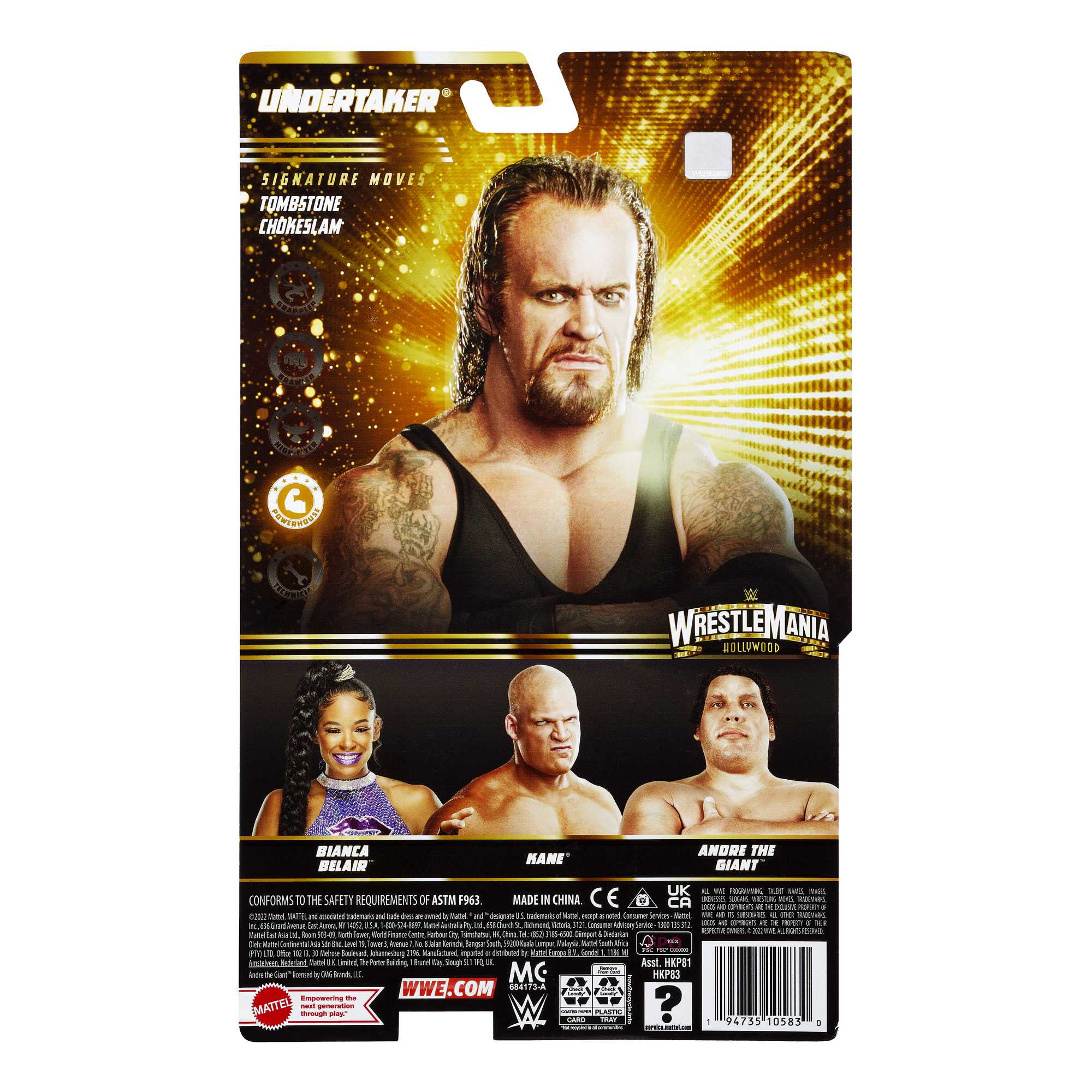WWE Undertaker WrestleMania Action Figure - Image 6
